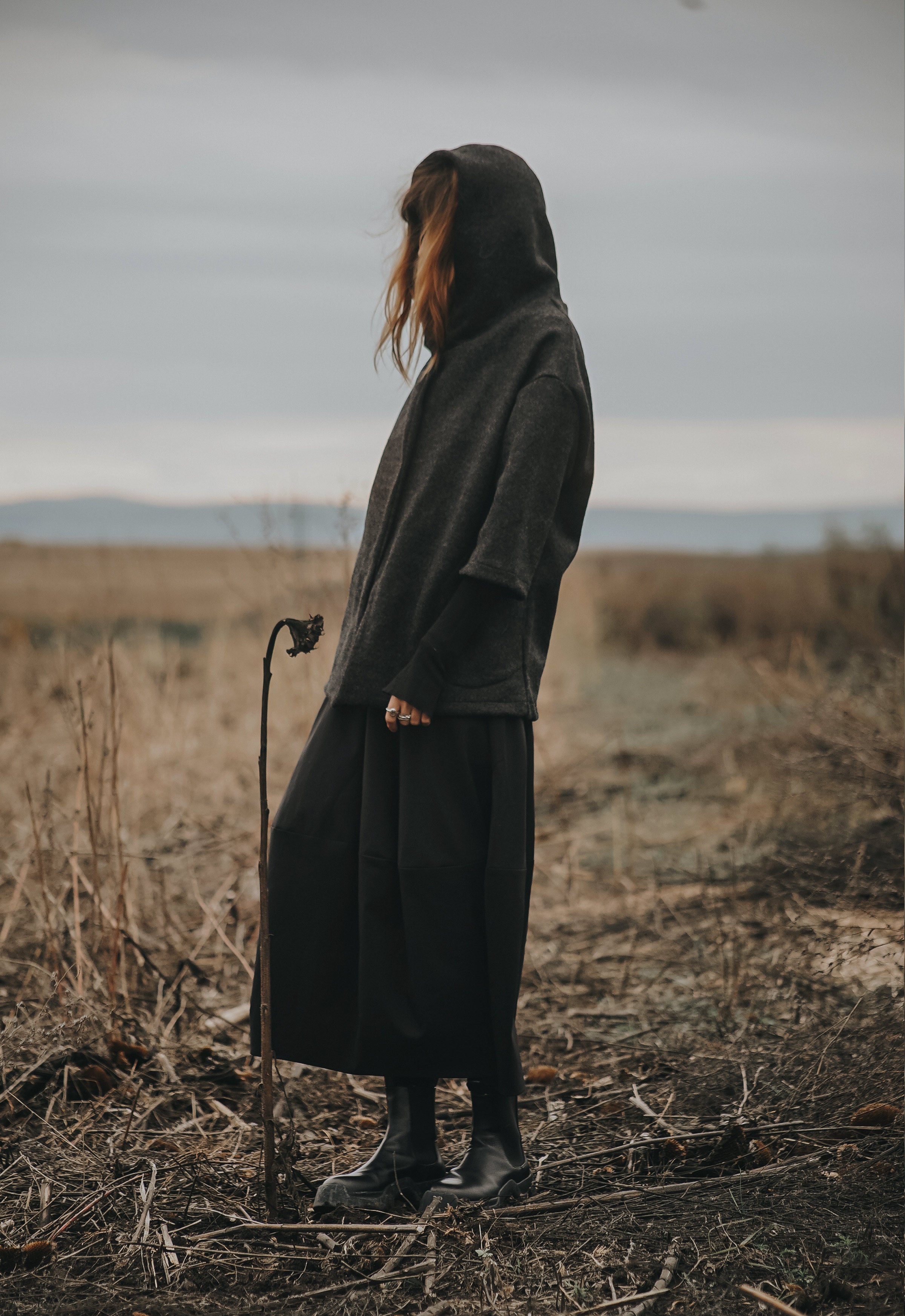 ALPINE SILENCE BOILED WOOL COAT