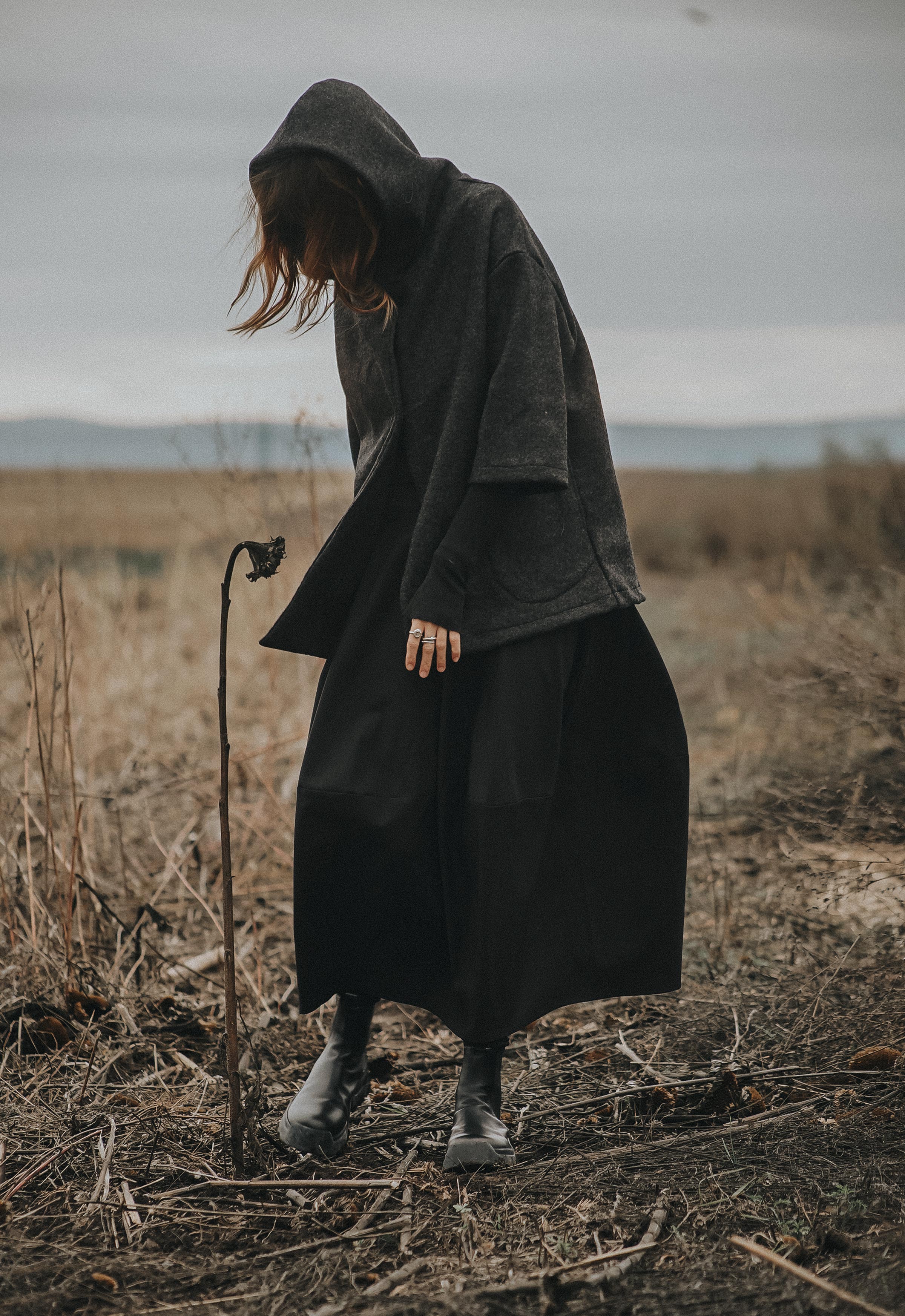 ALPINE SILENCE BOILED WOOL COAT