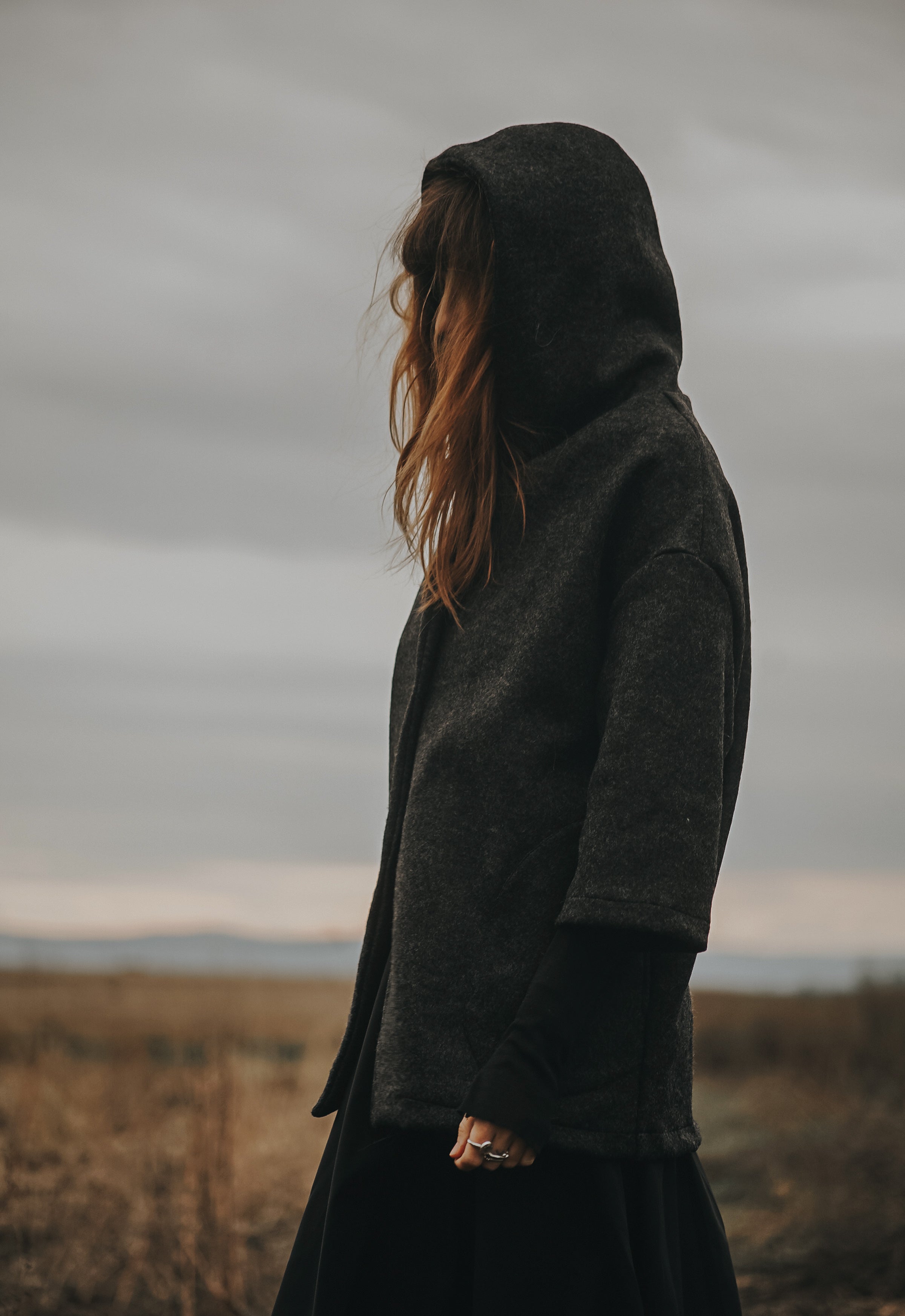 ALPINE SILENCE BOILED WOOL COAT