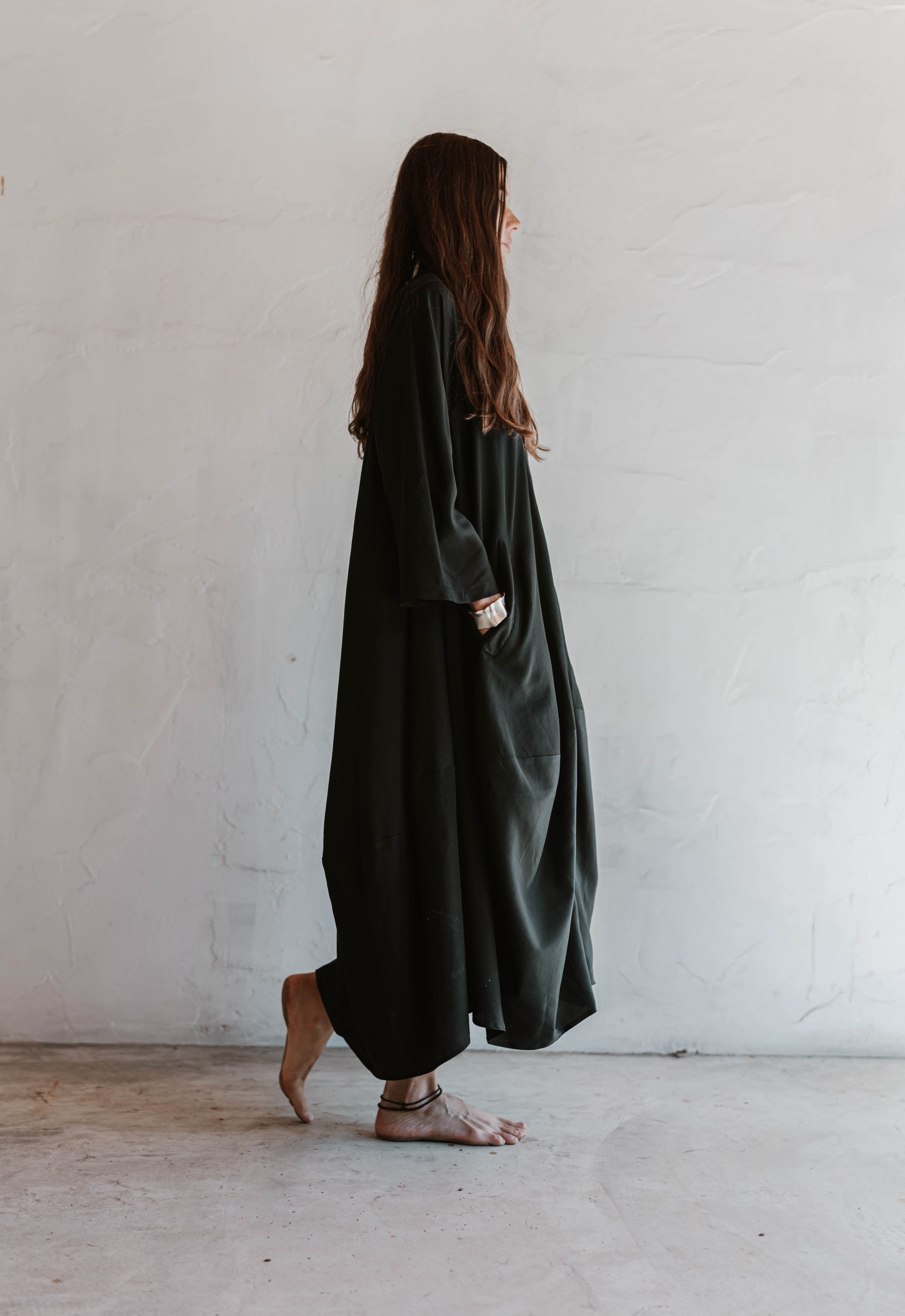 Lumen Noir Cocoon Dress