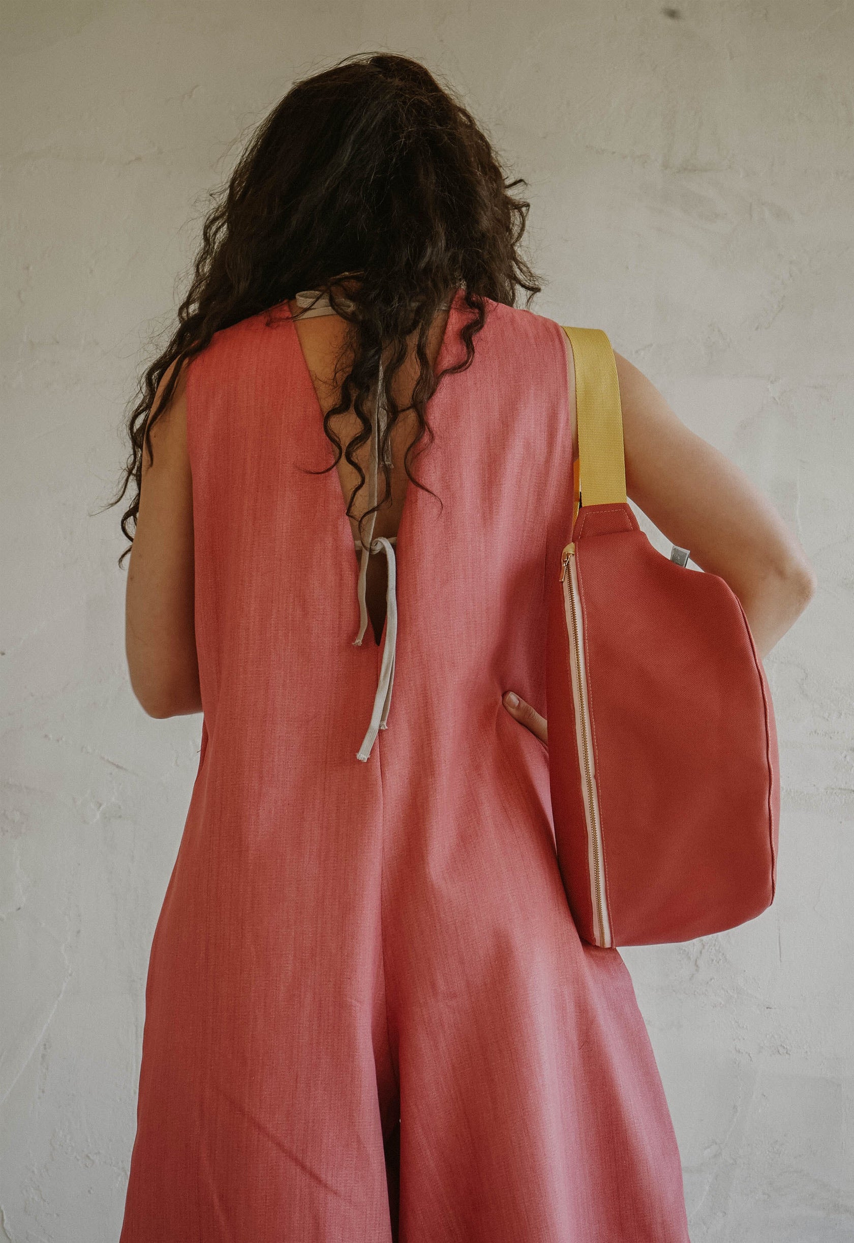 BLUSH STATIC DENIM JUMPSUIT