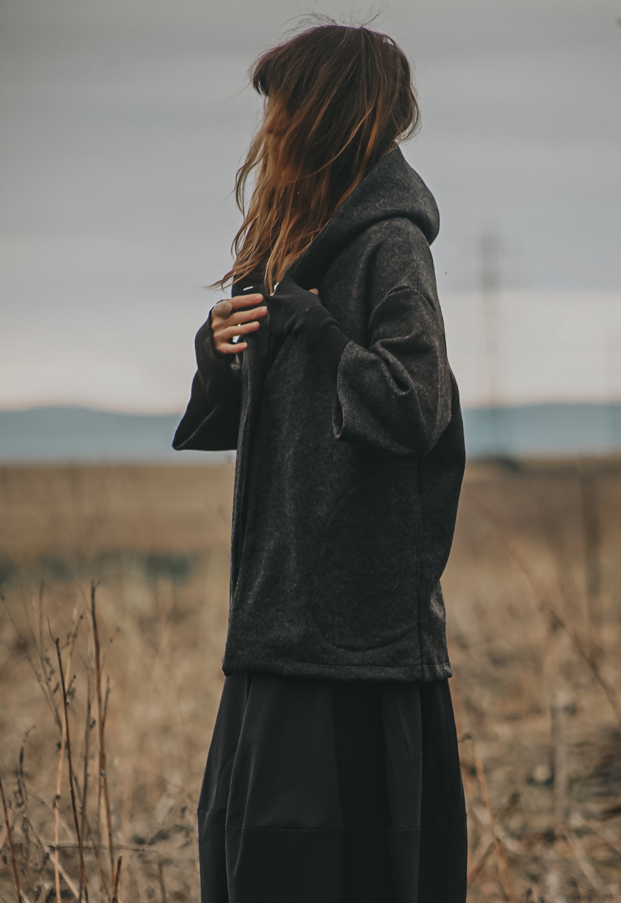 ALPINE SILENCE BOILED WOOL COAT