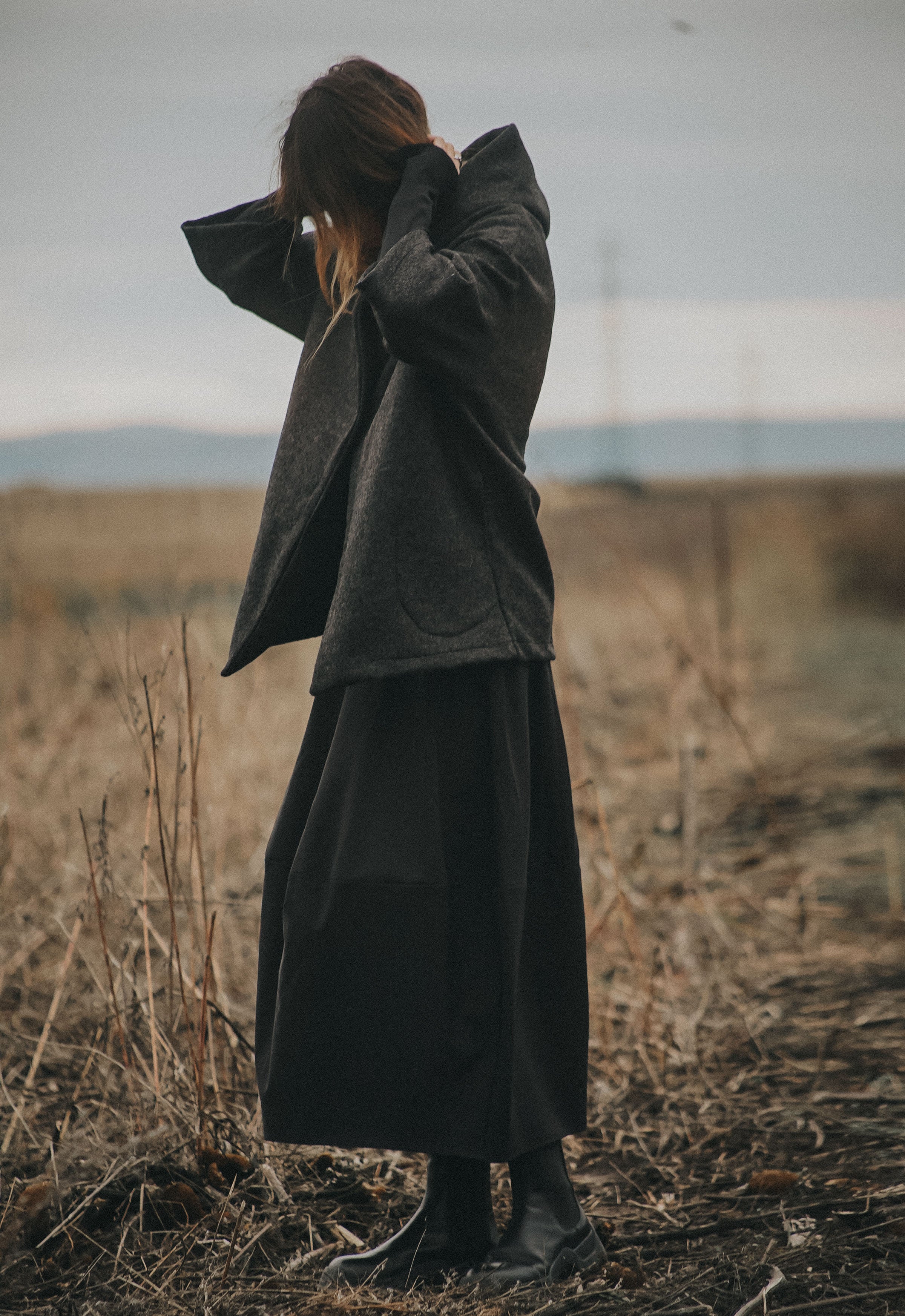 ALPINE SILENCE BOILED WOOL COAT