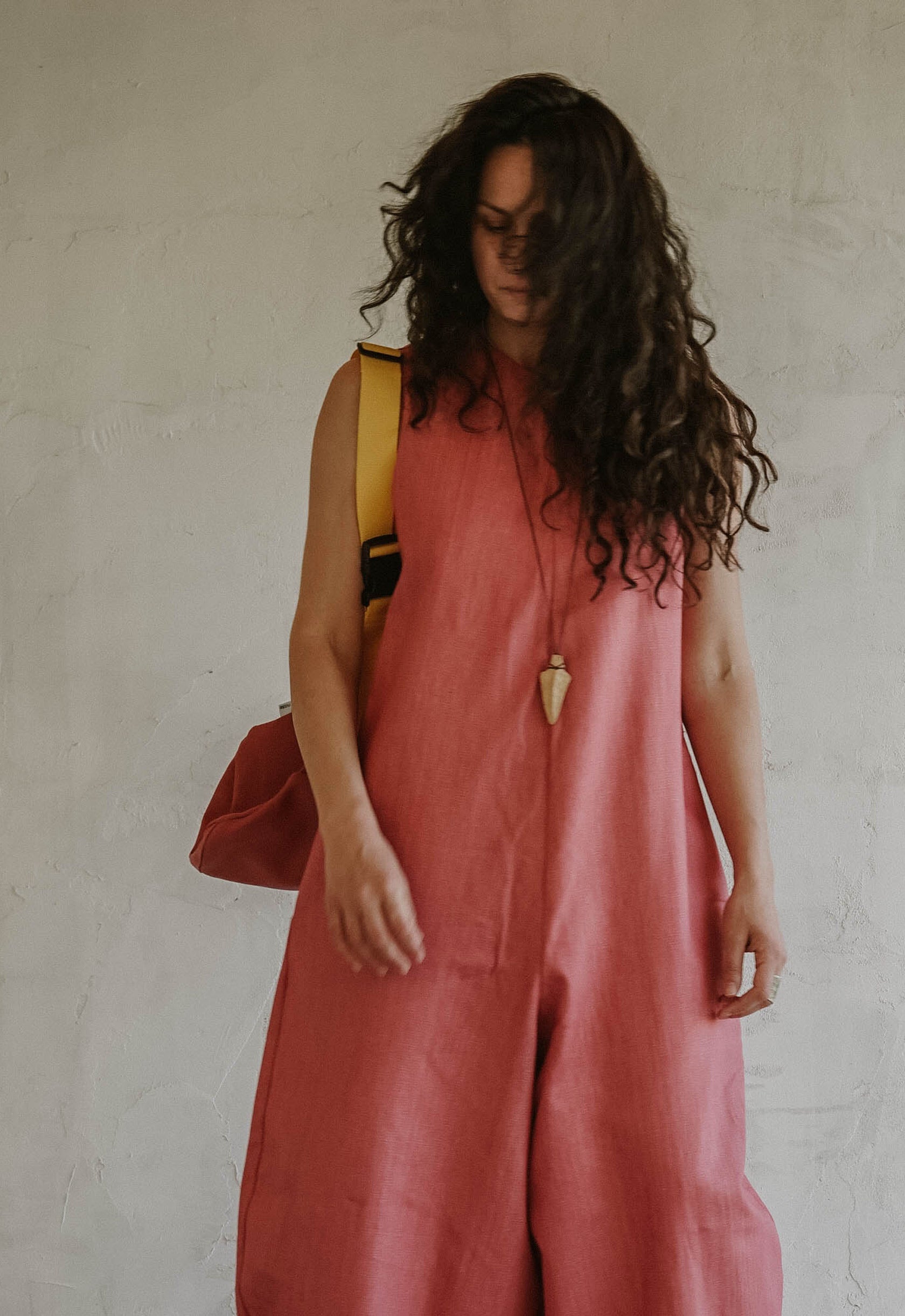 BLUSH STATIC DENIM JUMPSUIT