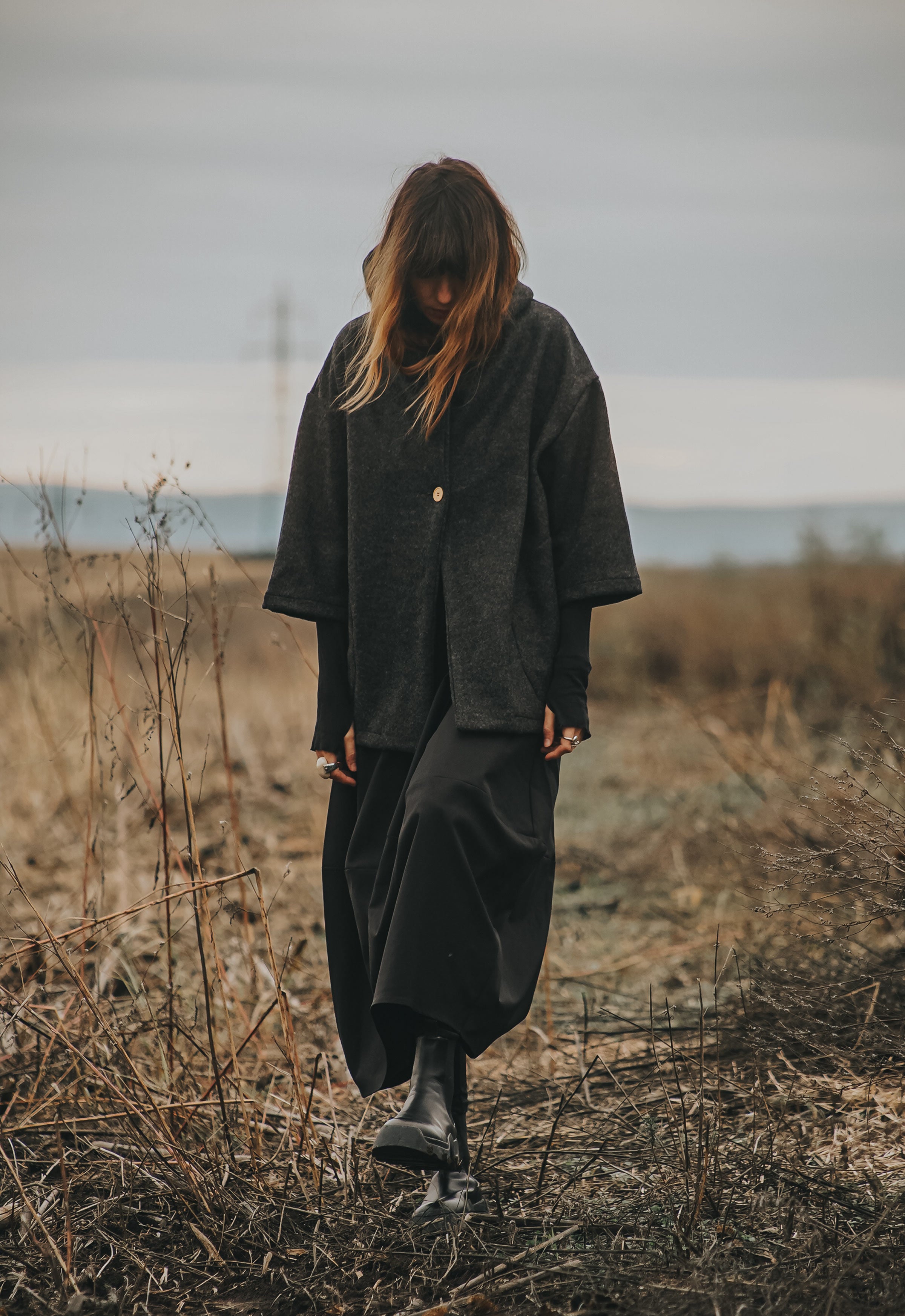 ALPINE SILENCE BOILED WOOL COAT