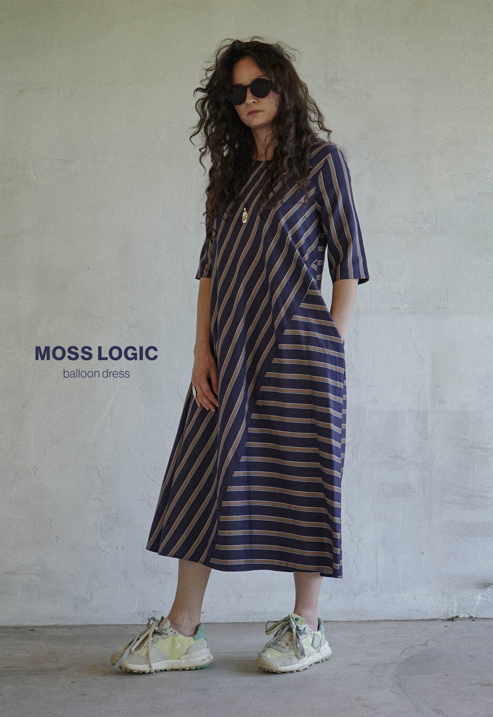 Moss Logic Balloon Dress