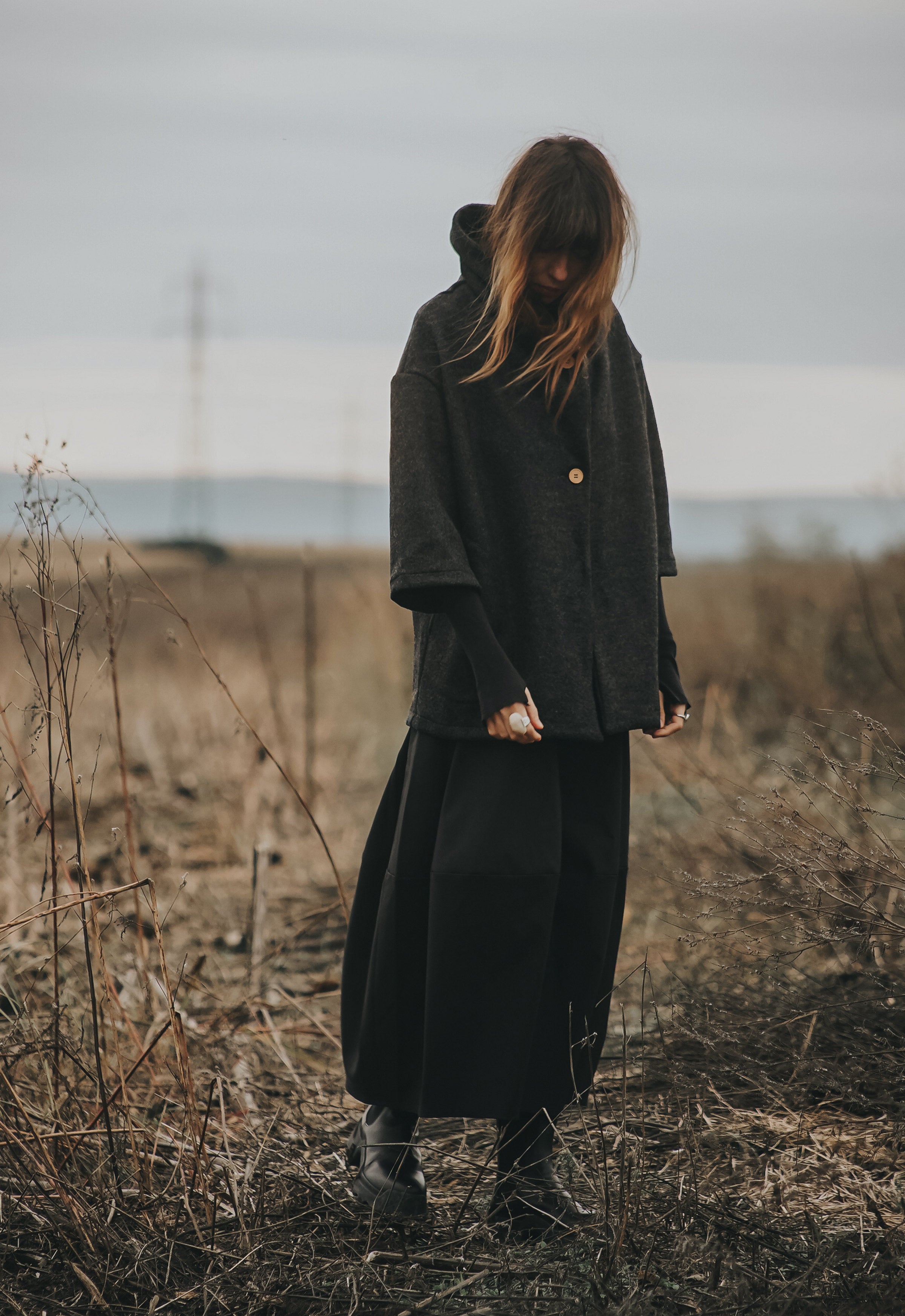 ALPINE SILENCE BOILED WOOL COAT