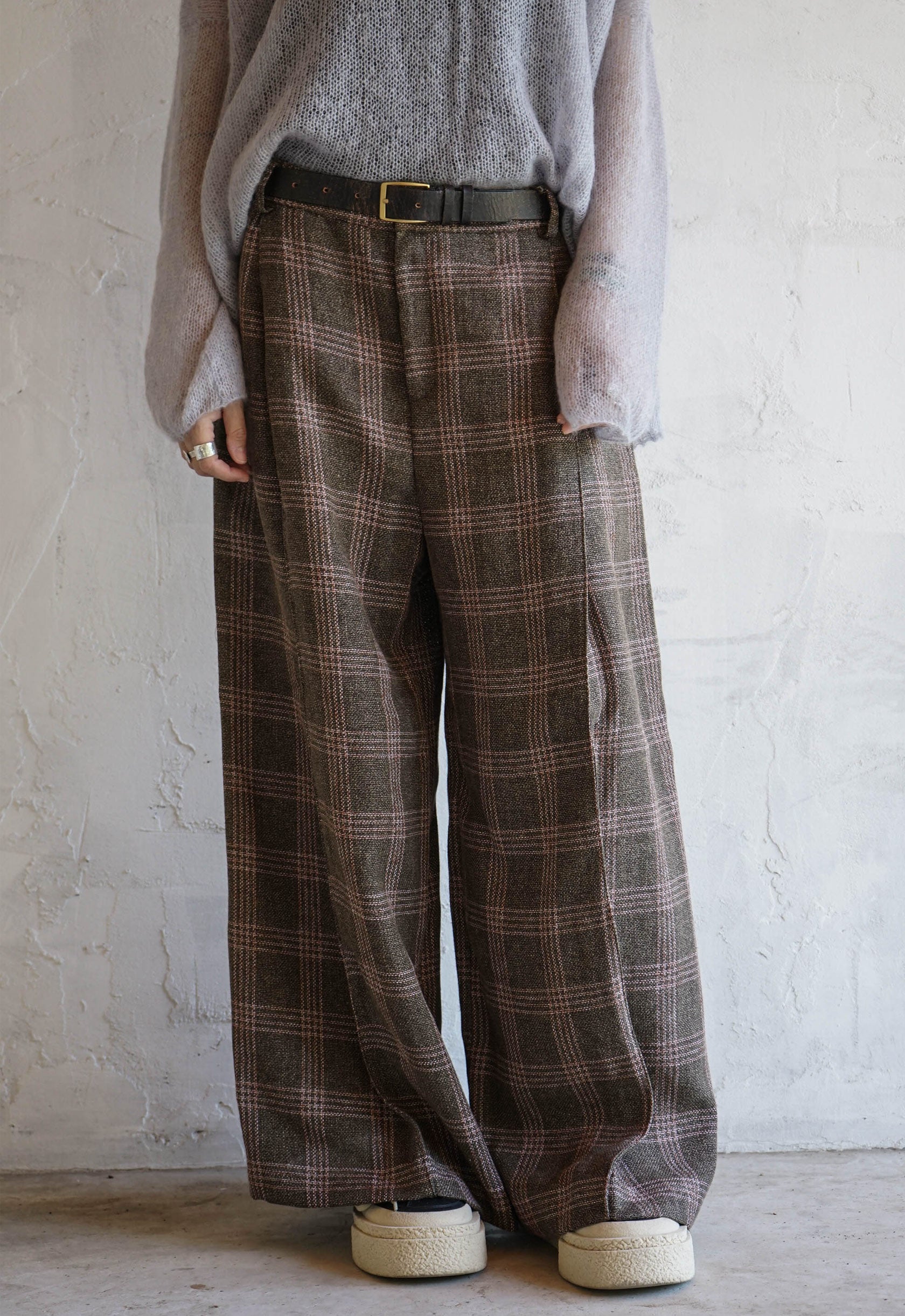 Drift Seam Pleated Trousers