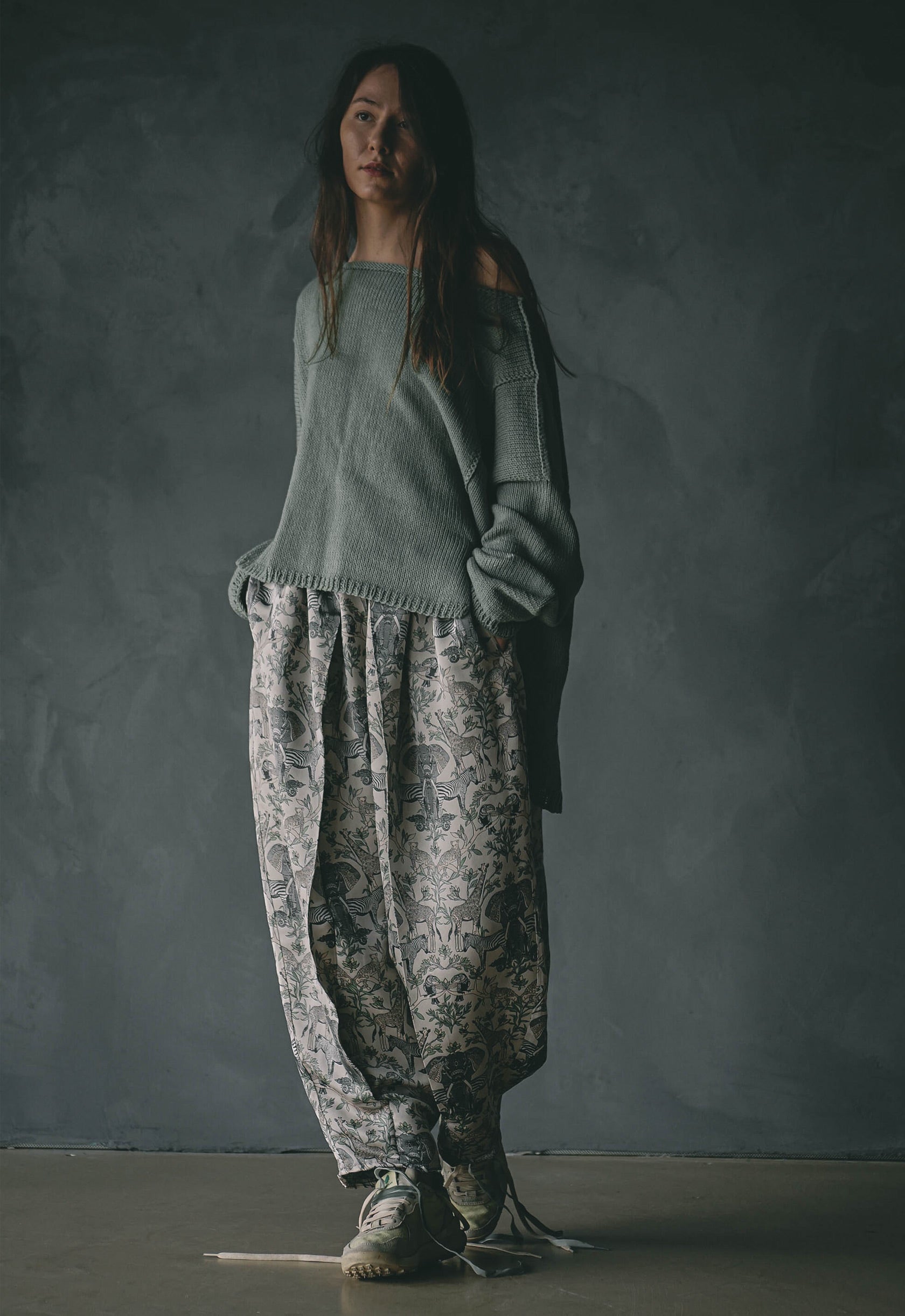 Madame D Brocart Silk Trousers