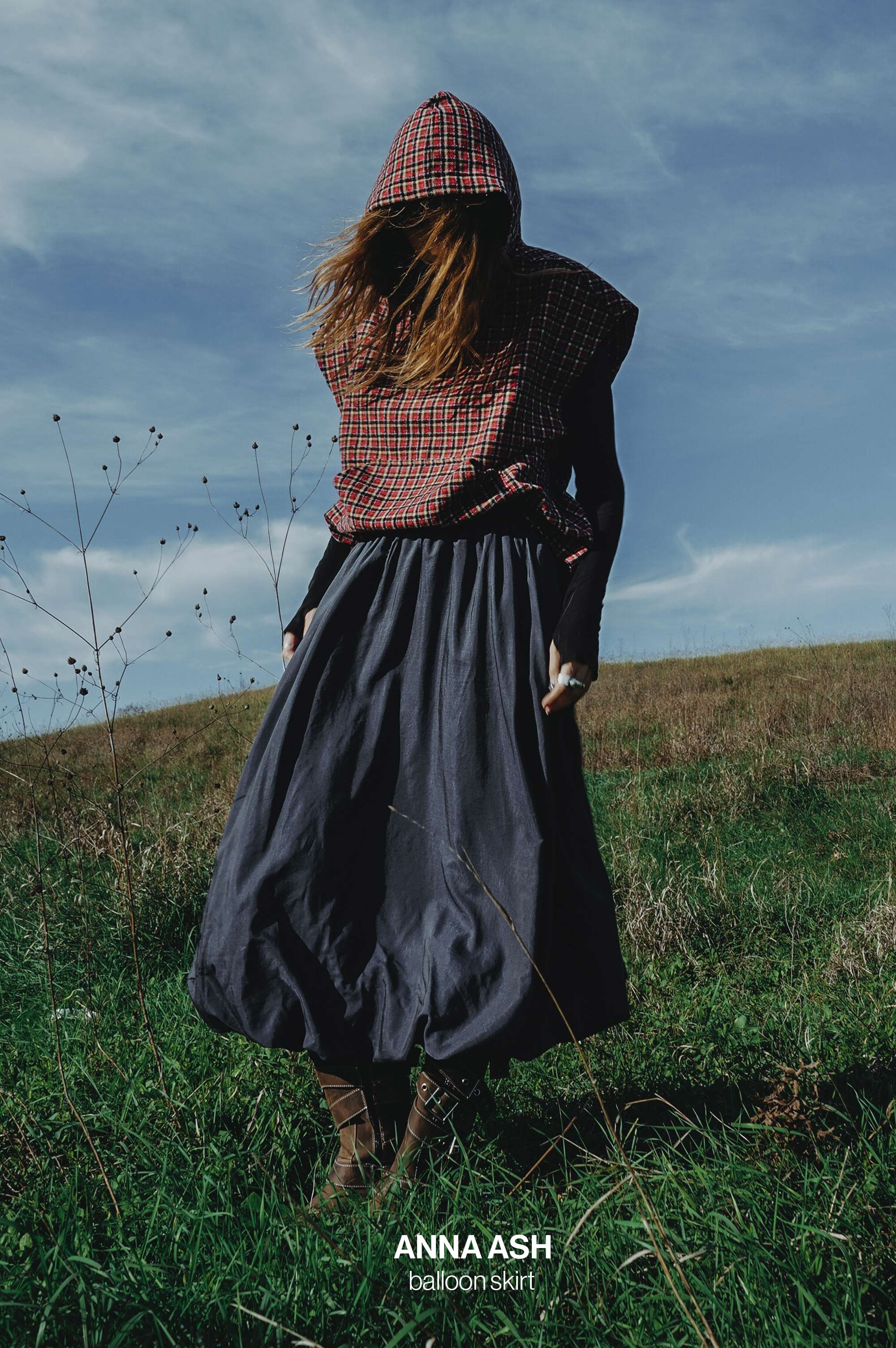 ANNA ASH BALLOON SKIRT