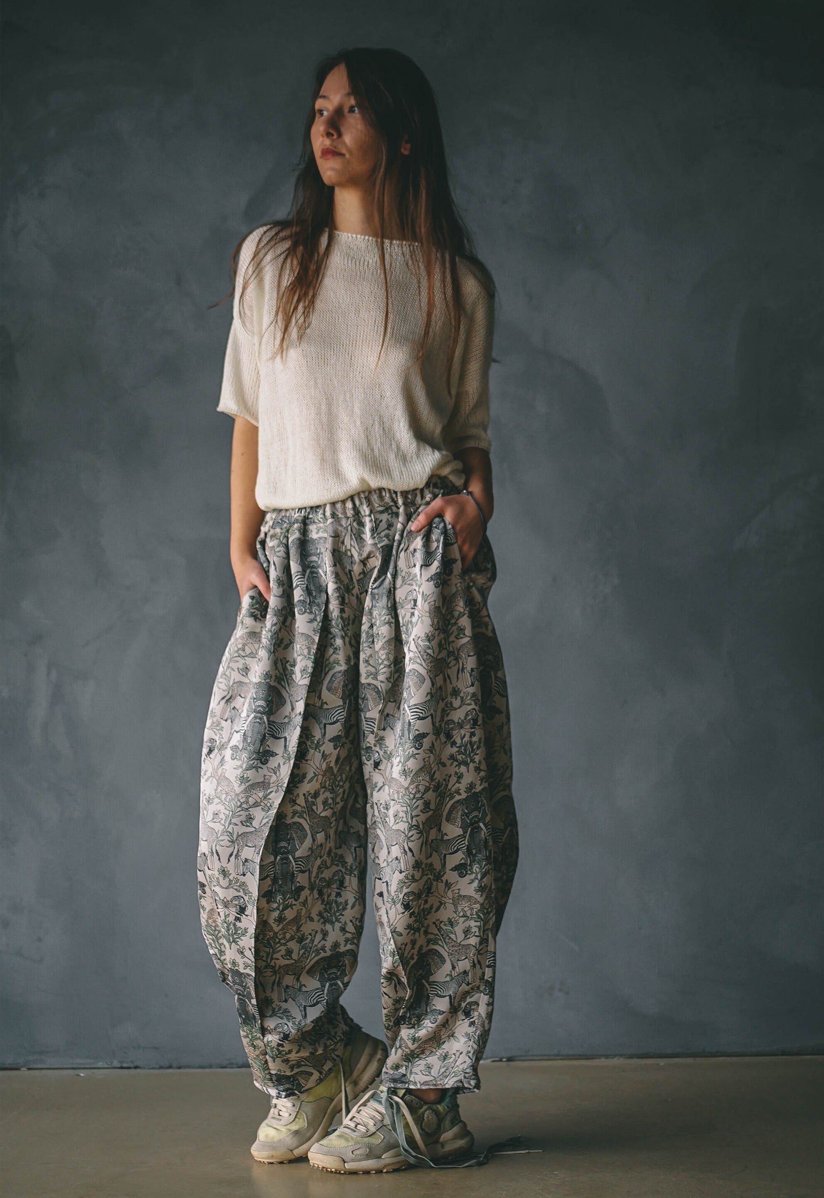 Madame D Brocart Silk Trousers