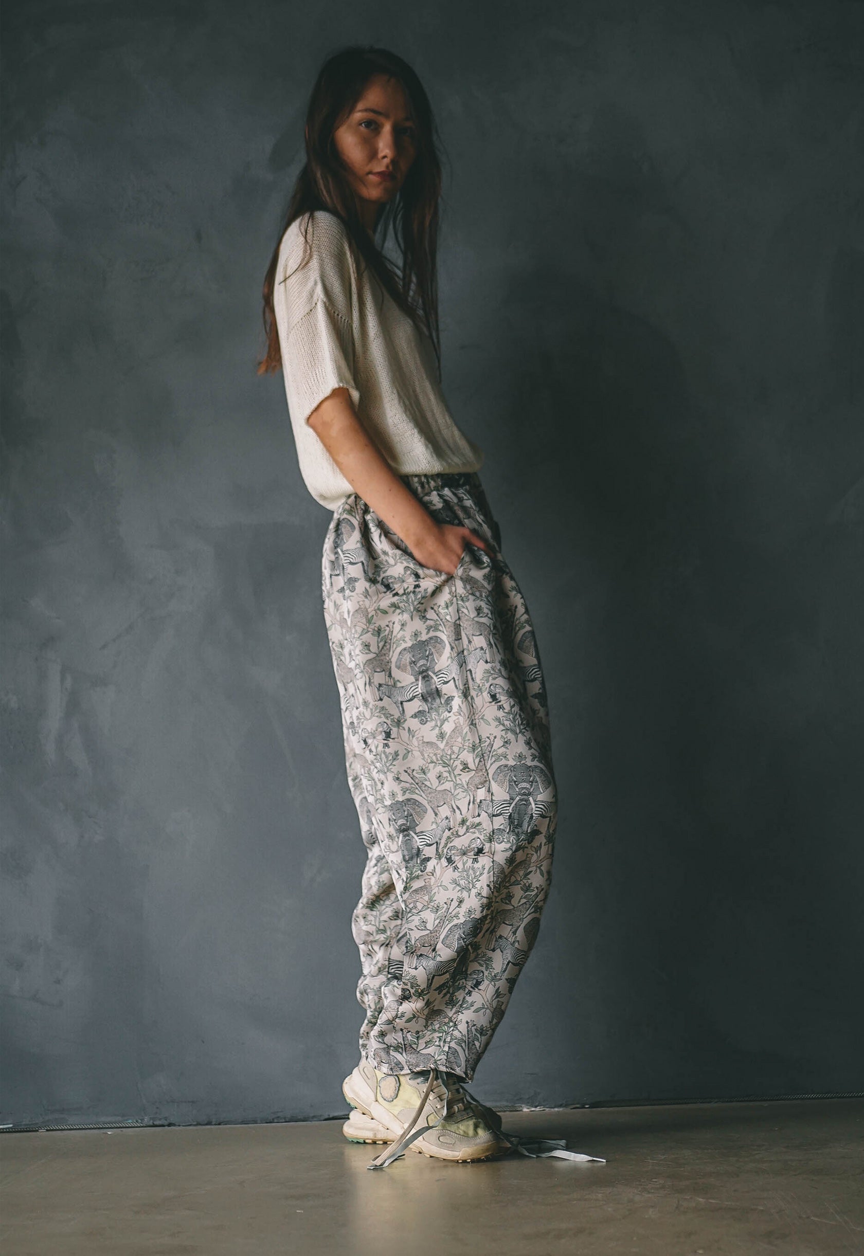 Madame D Brocart Silk Trousers