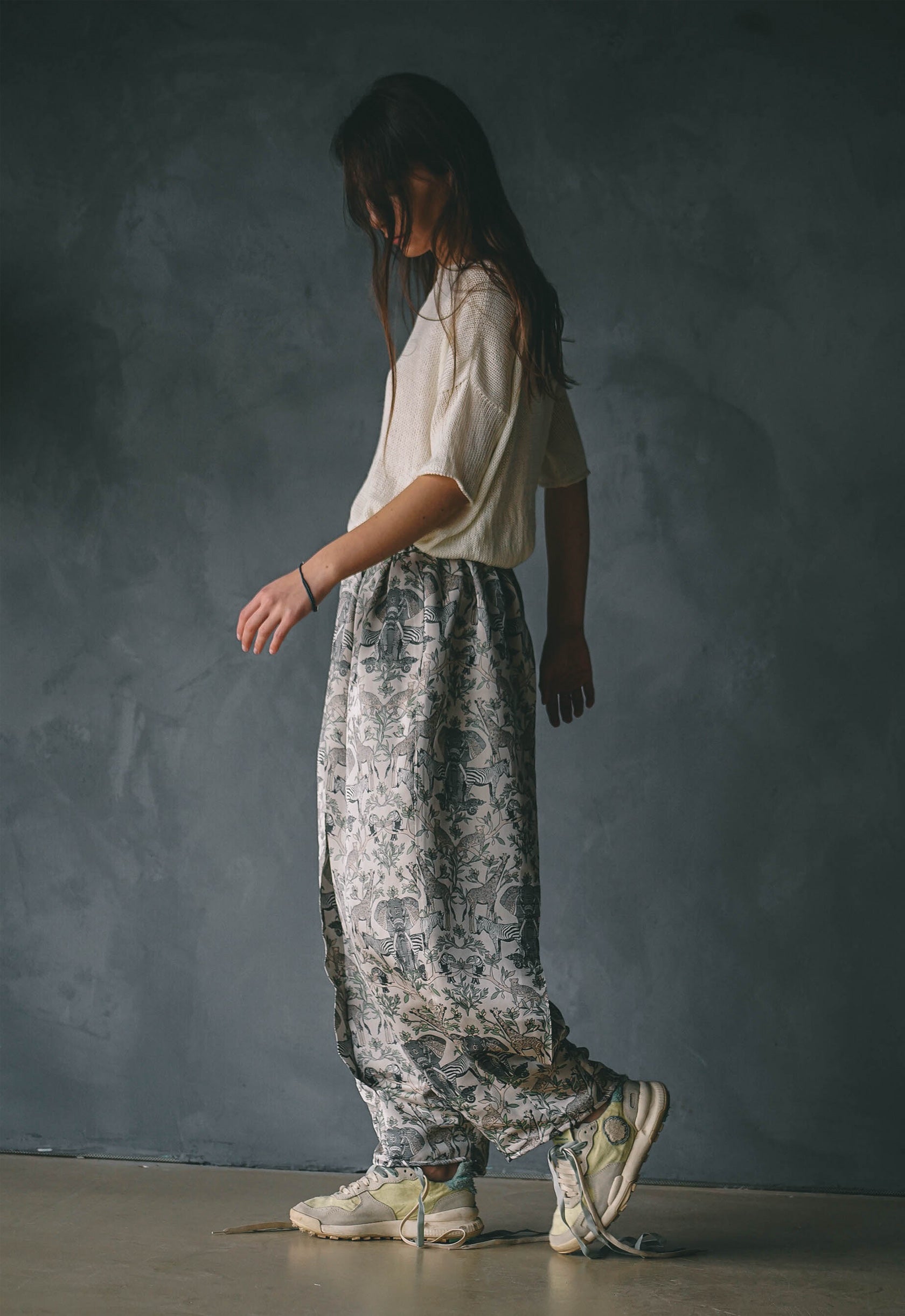 Madame D Brocart Silk Trousers
