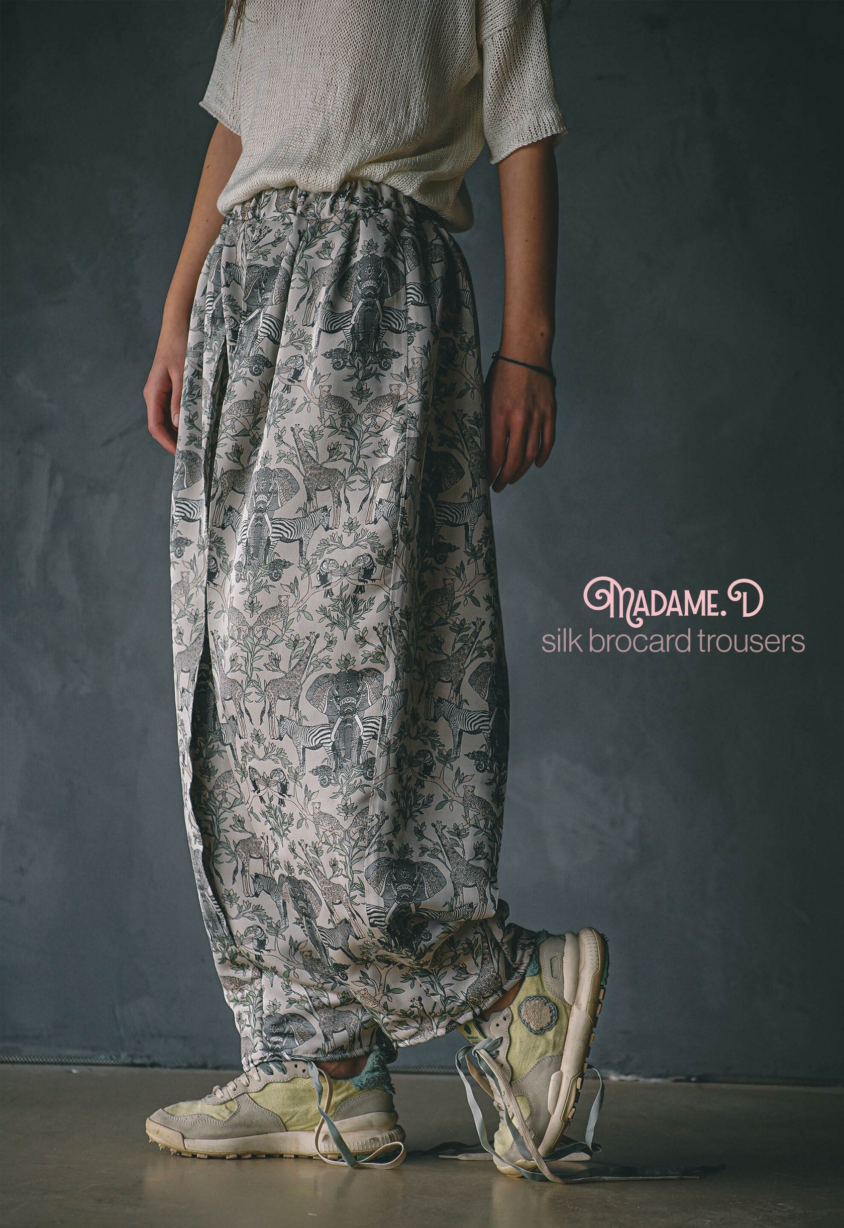Madame D Brocart Silk Trousers