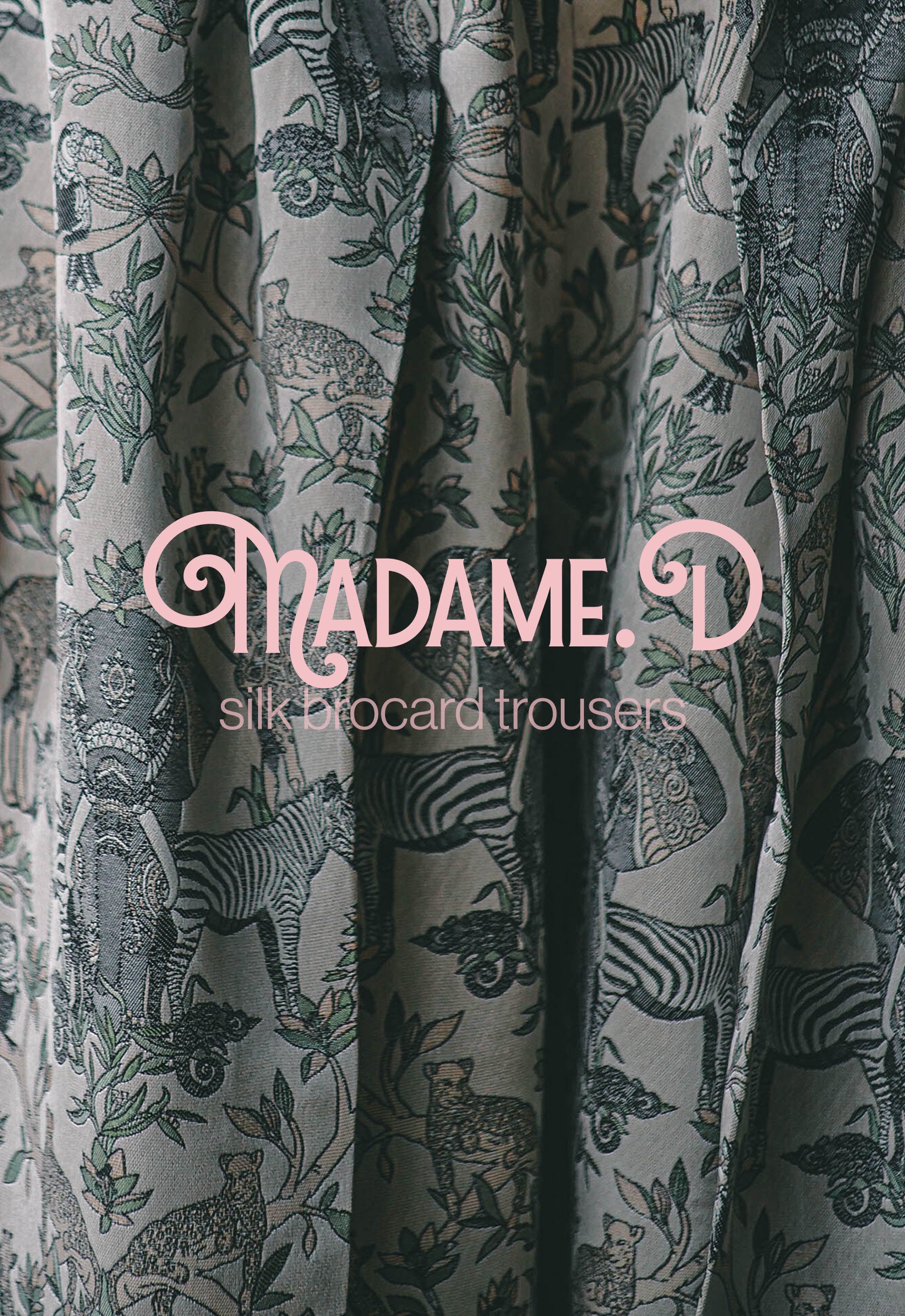 Madame D Brocart Silk Trousers