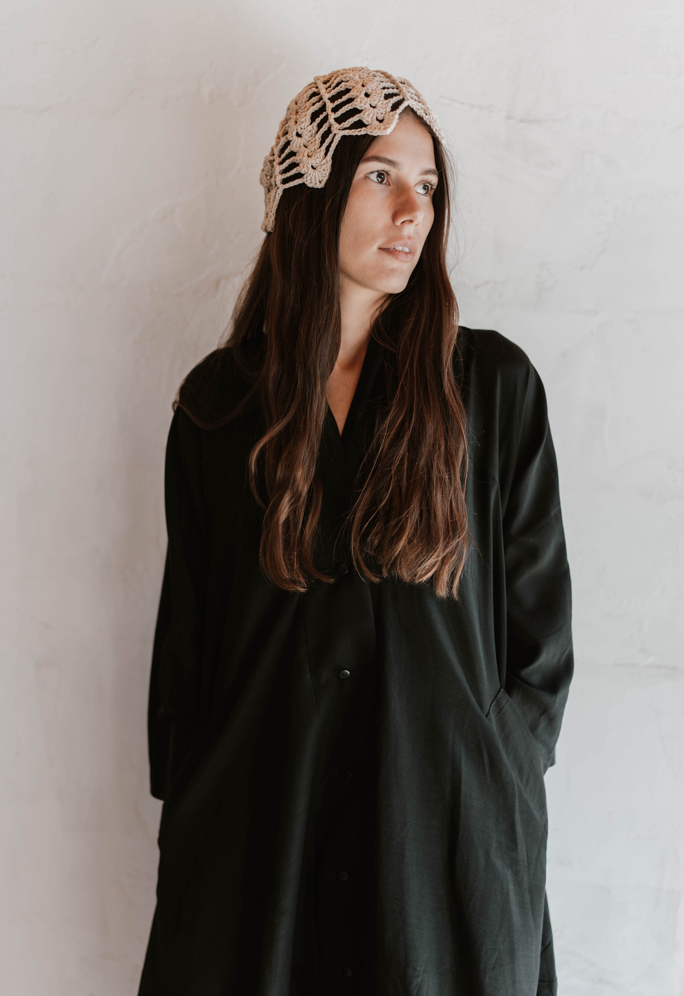 Lumen Noir Cocoon Dress