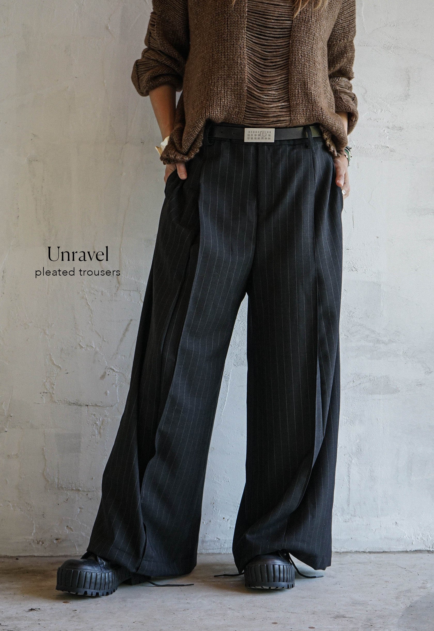 Unravel Pleated Trousers