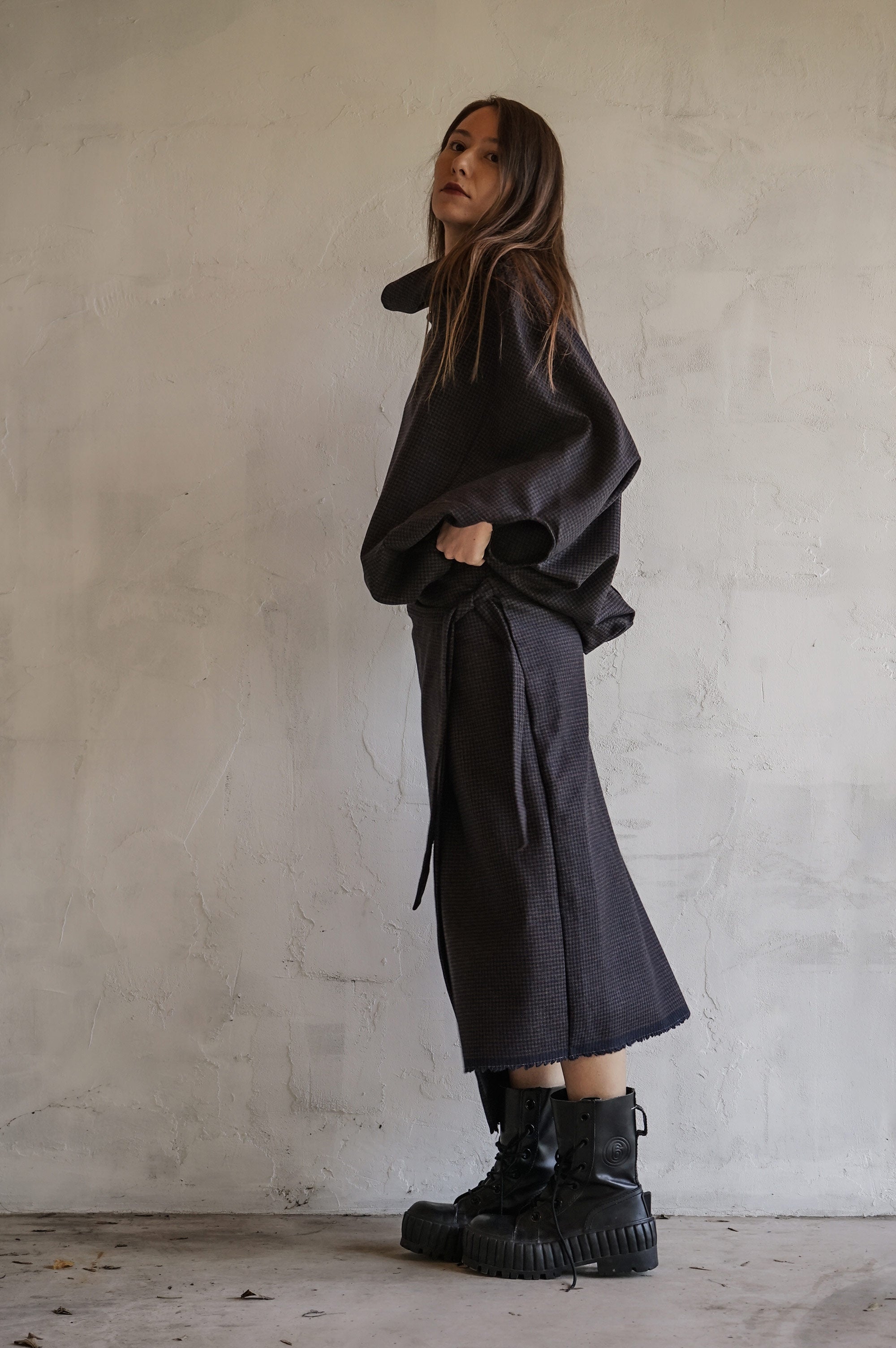 Forest Birds Wool Skirt