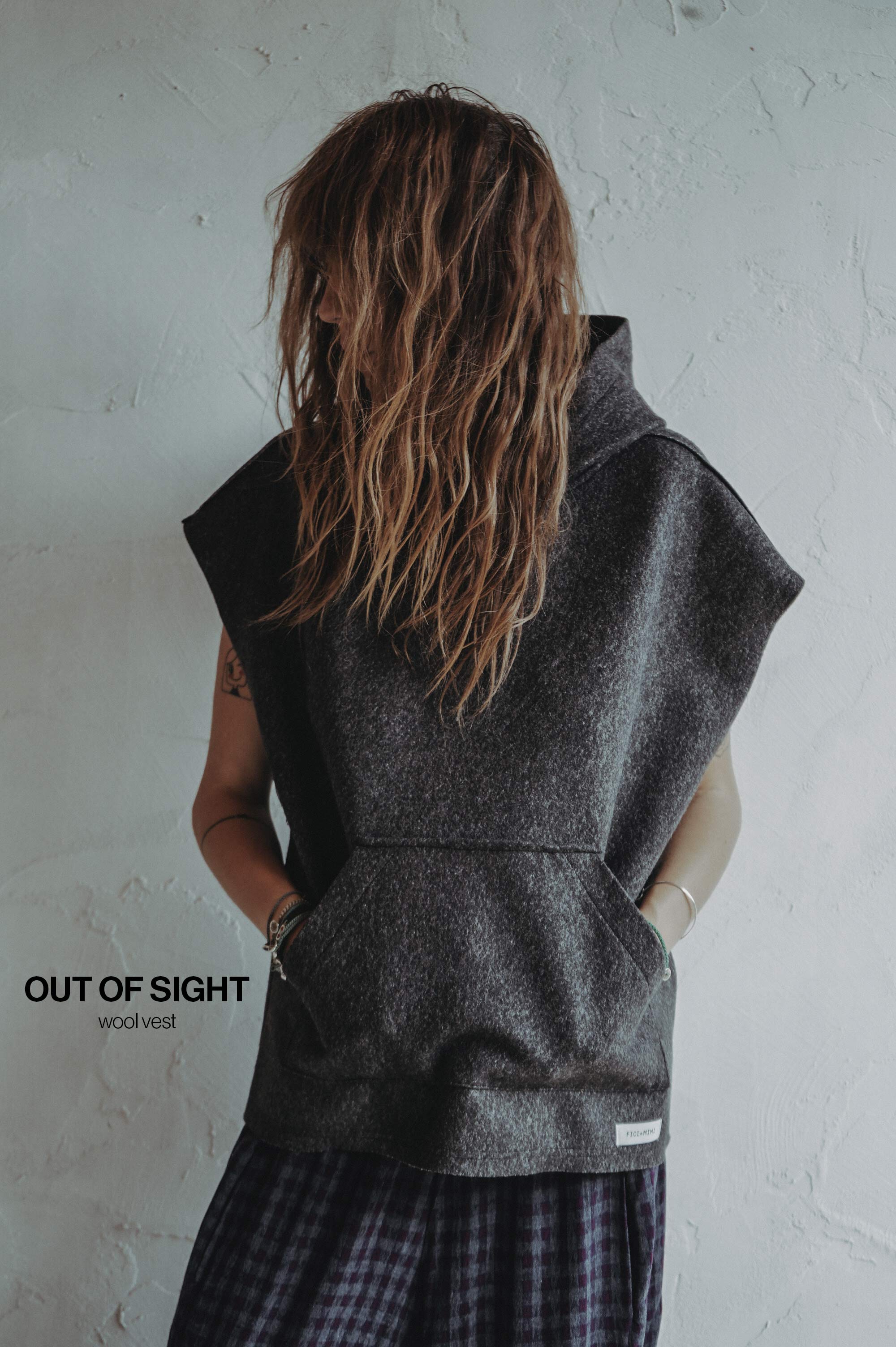 Hooded Wool Vest