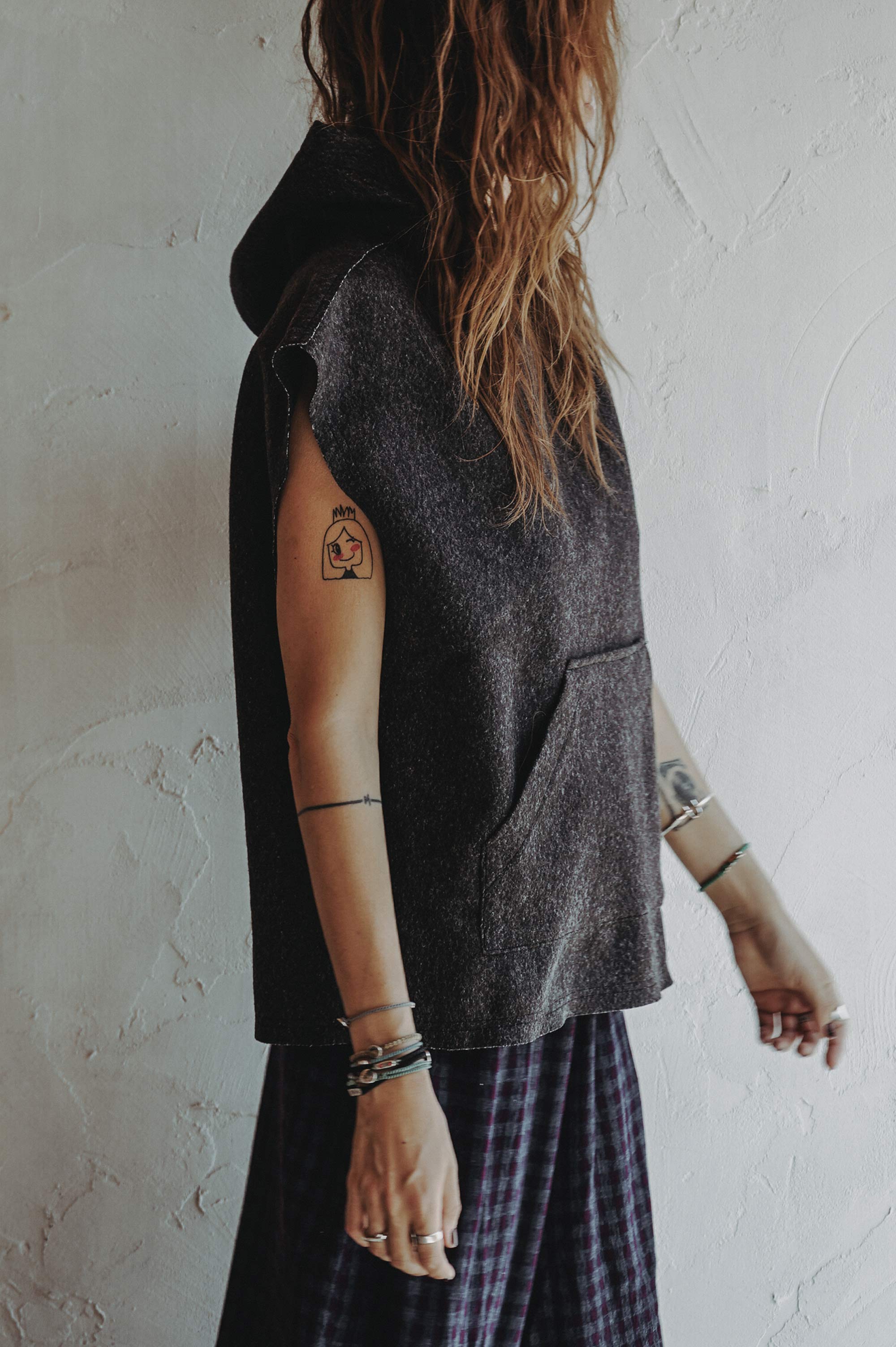 Hooded Wool Vest