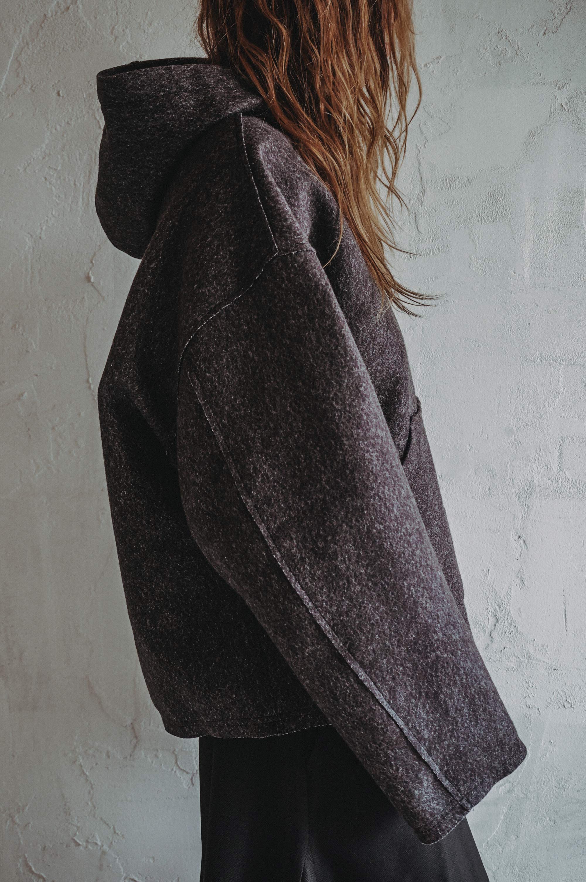 Hooded Wool Top