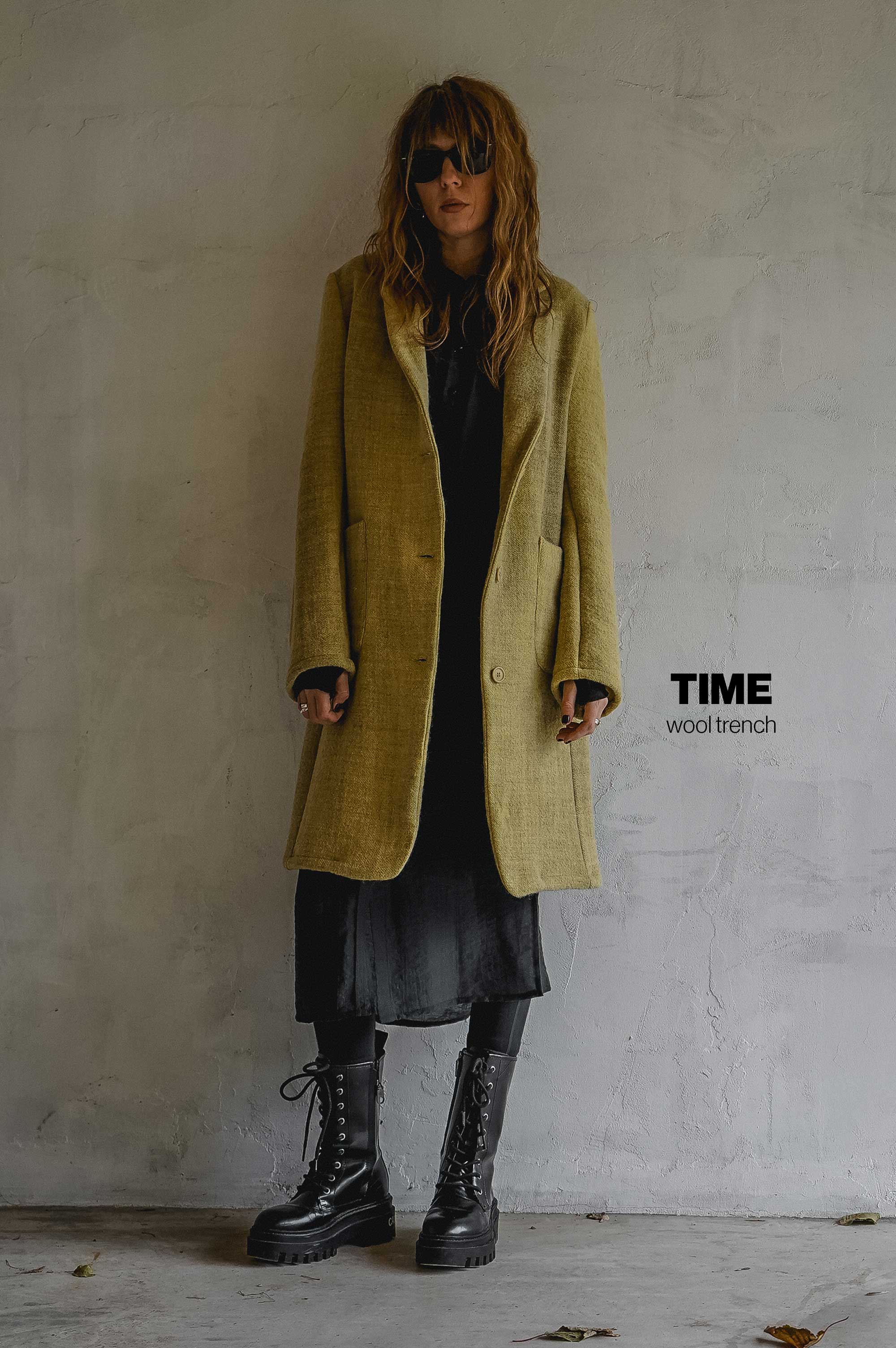 Time Wool Trench