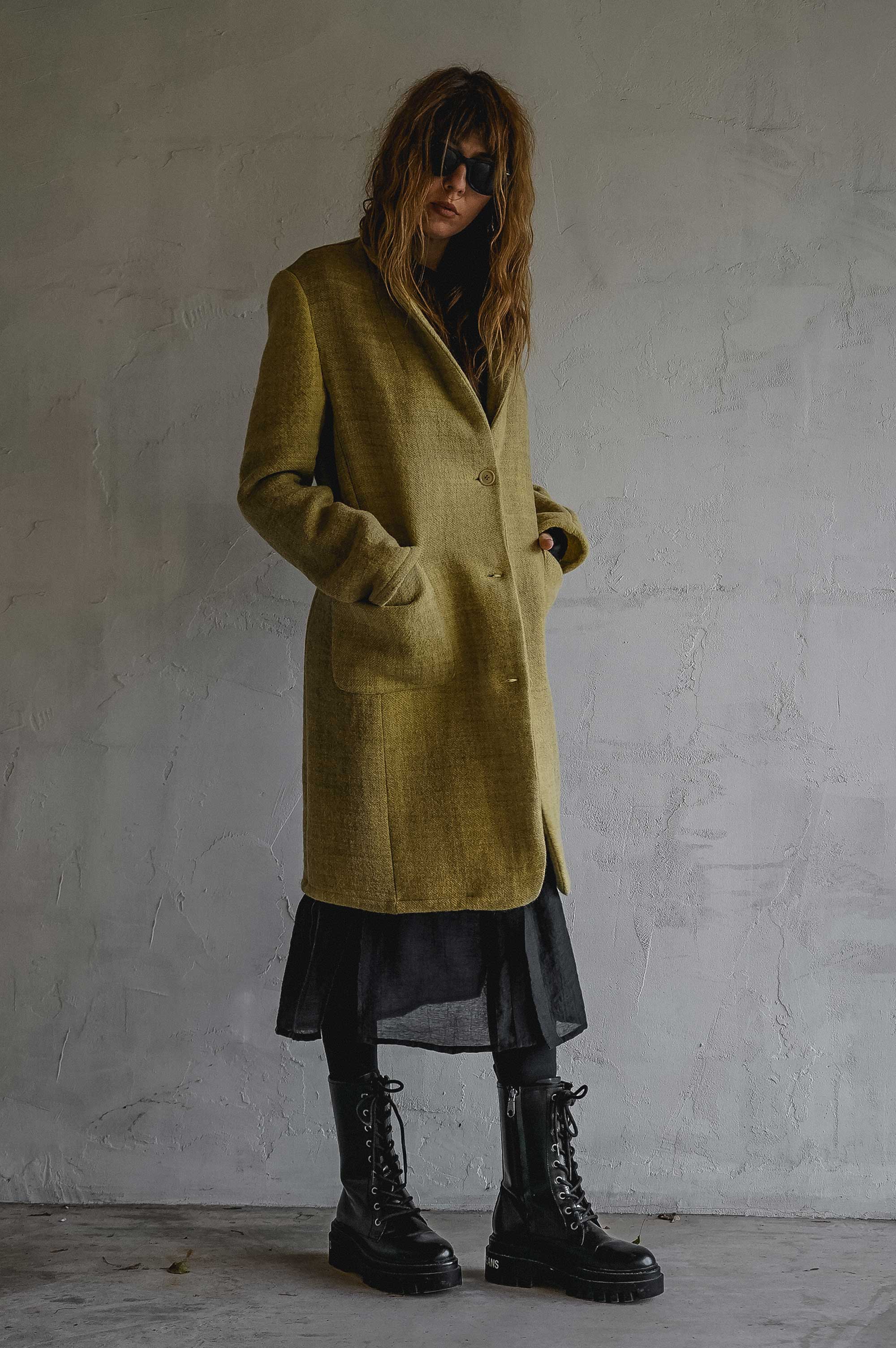 Time Wool Trench