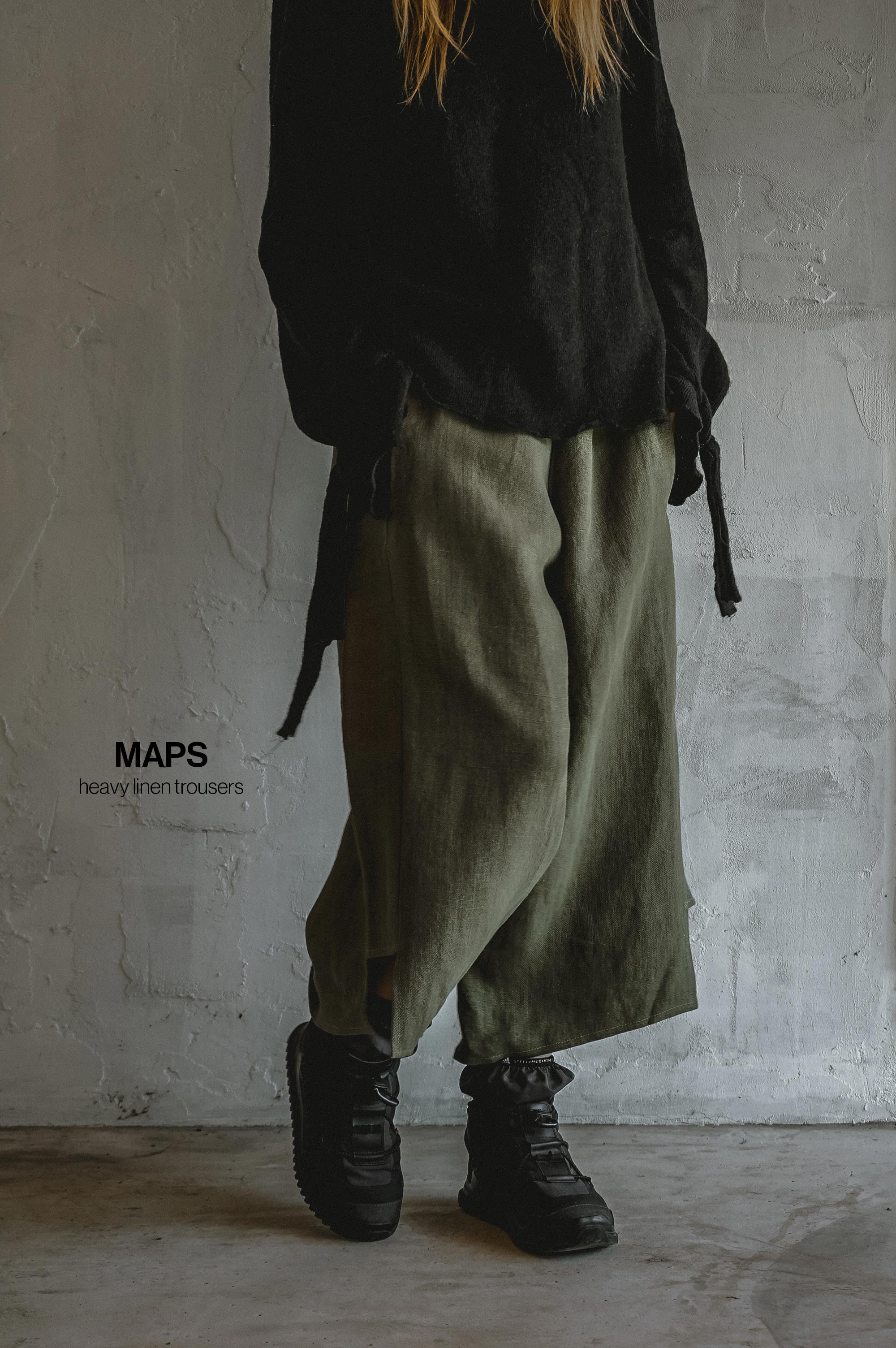 Maps Linen Trousers