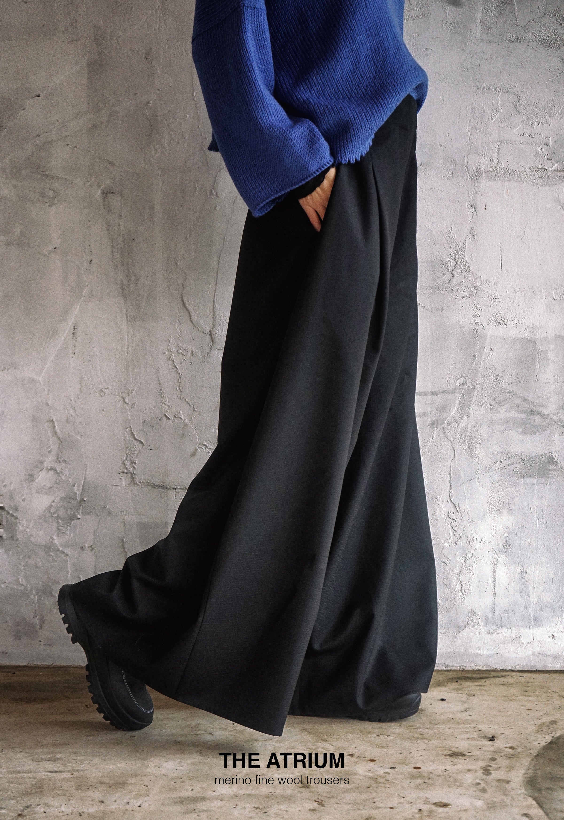 The atrium merino fine wool trousers