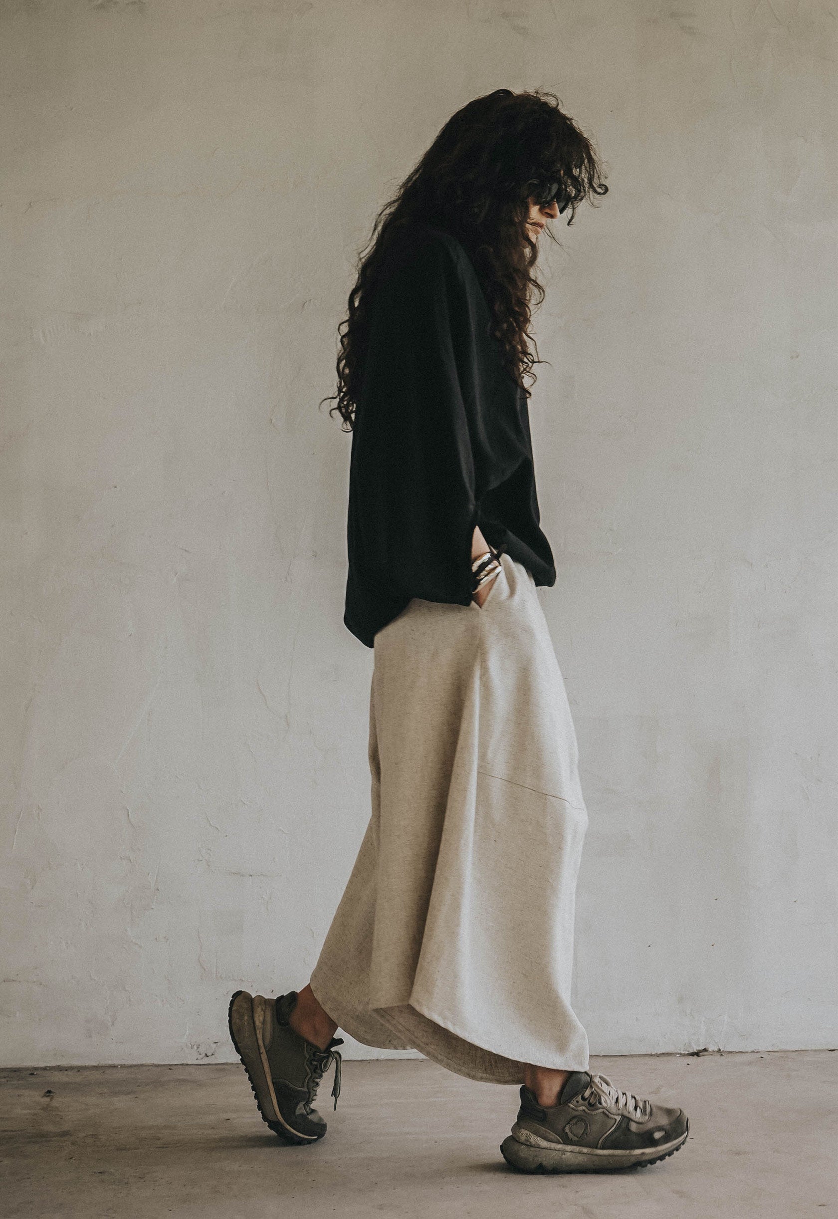 Smoke Root Linen Top