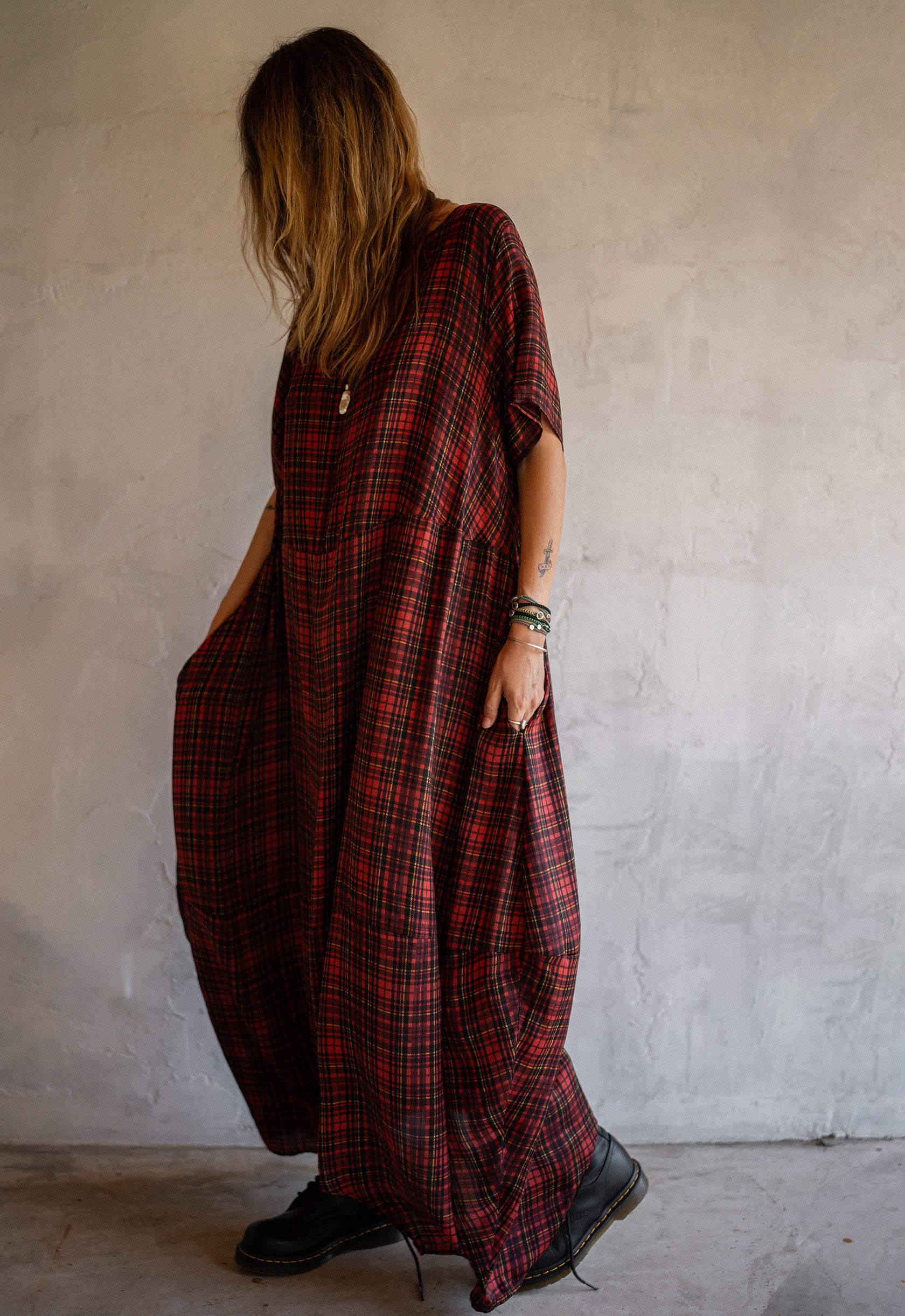Ether Run Silk Dress