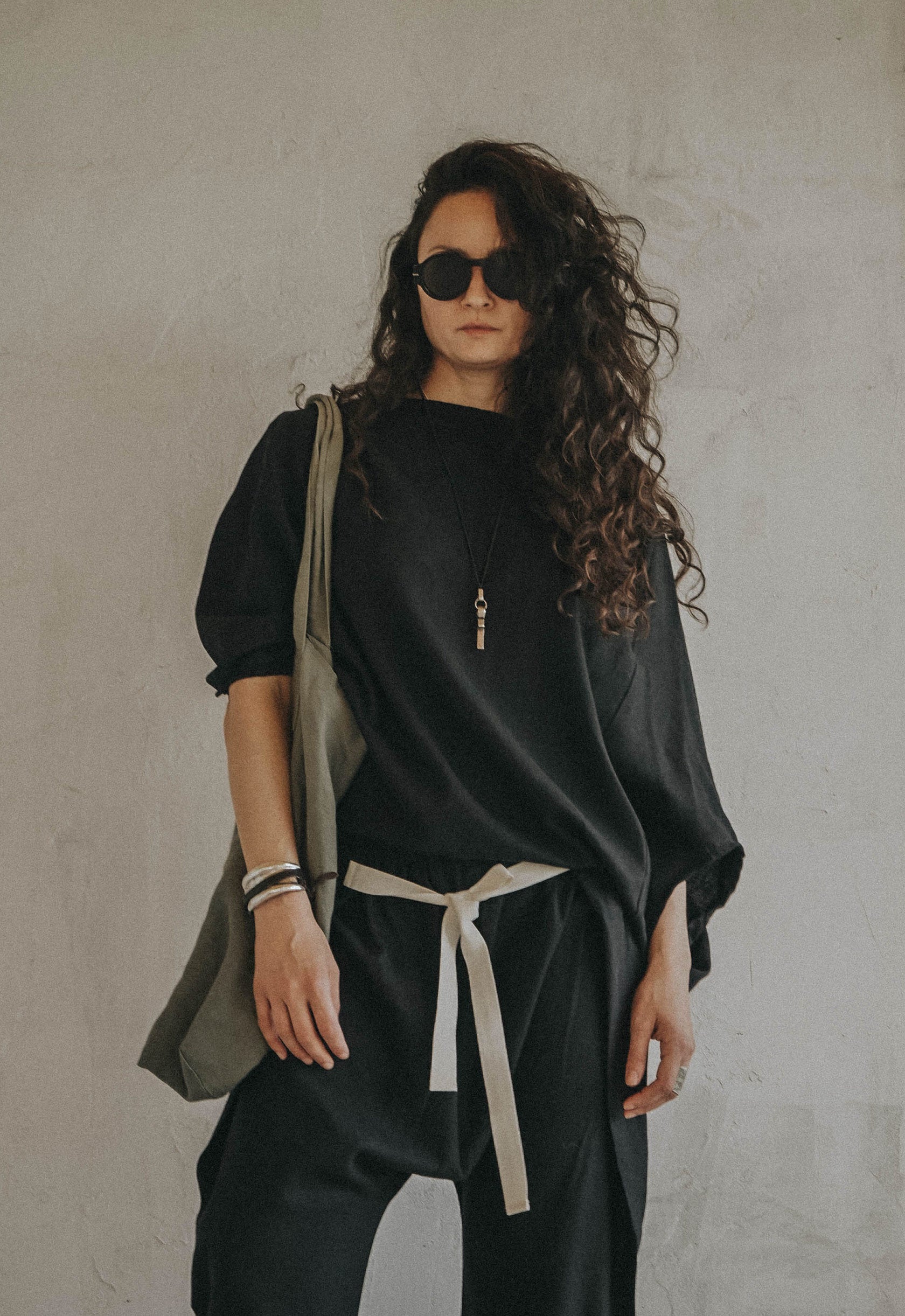 Smoke Root Linen Top