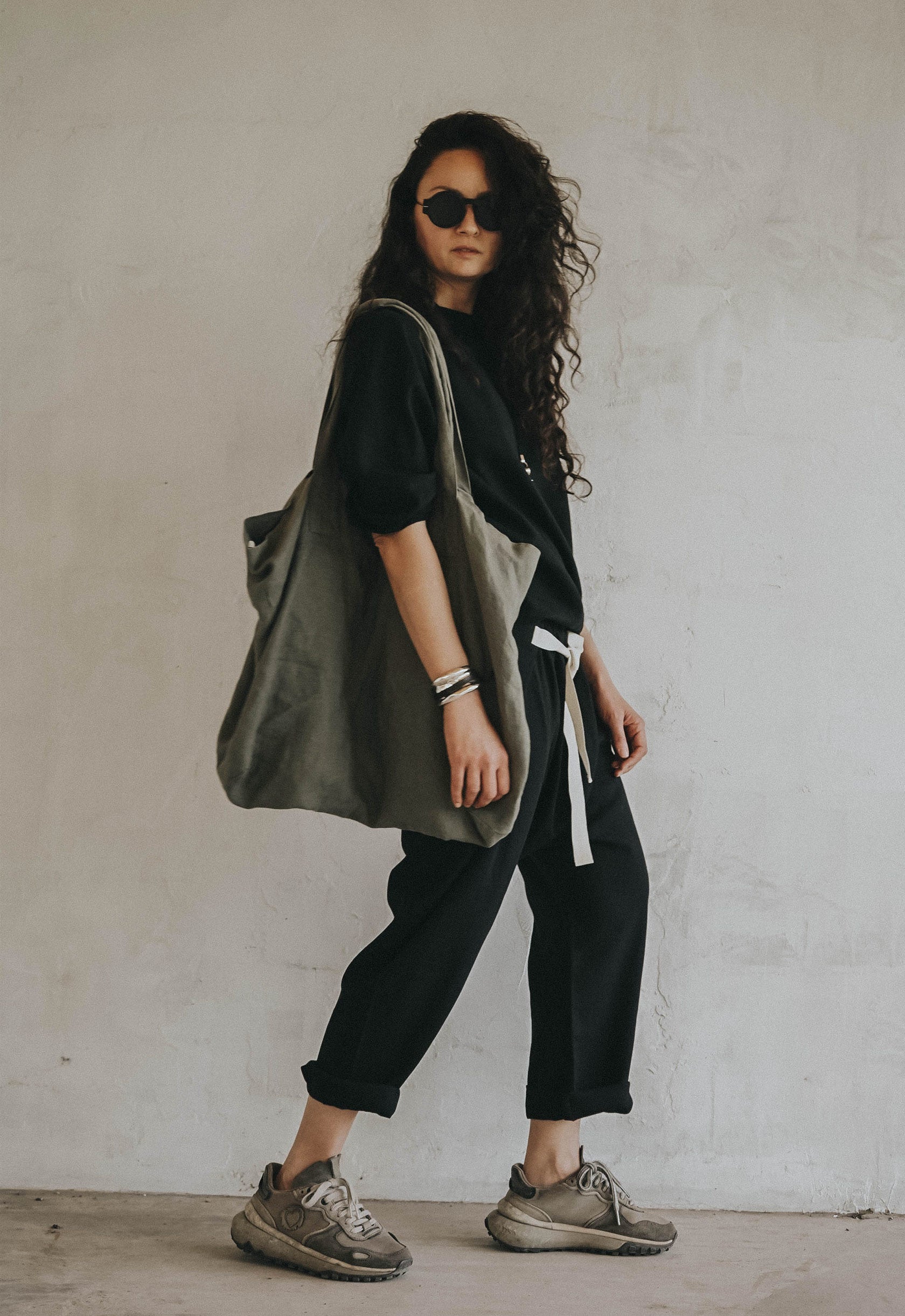 Smoke Root Linen Top