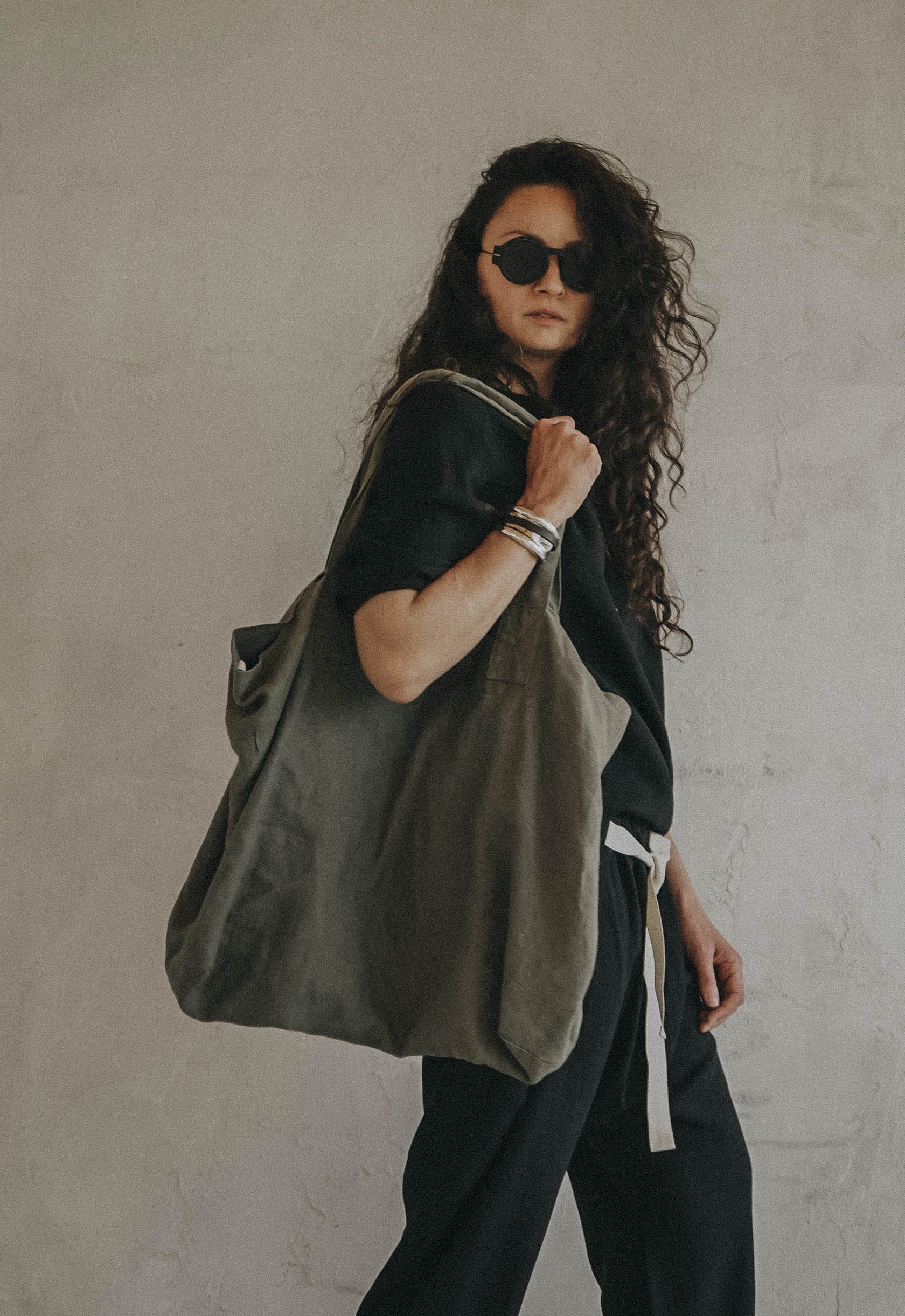 Smoke Root Linen Top