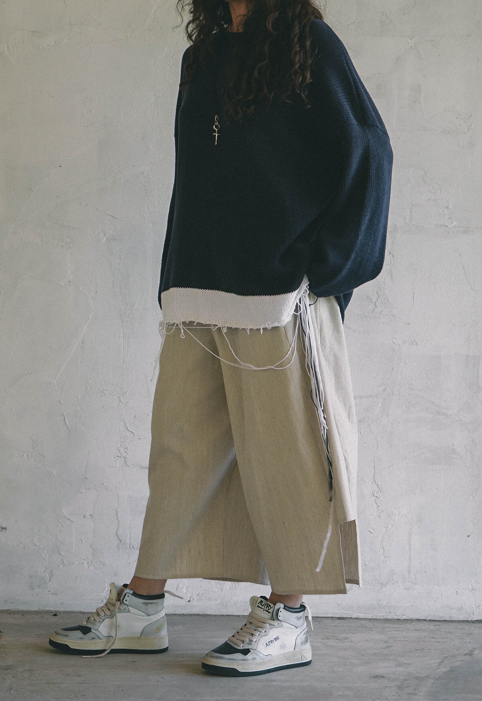 MUTED EARTH LINEN TROUSERS