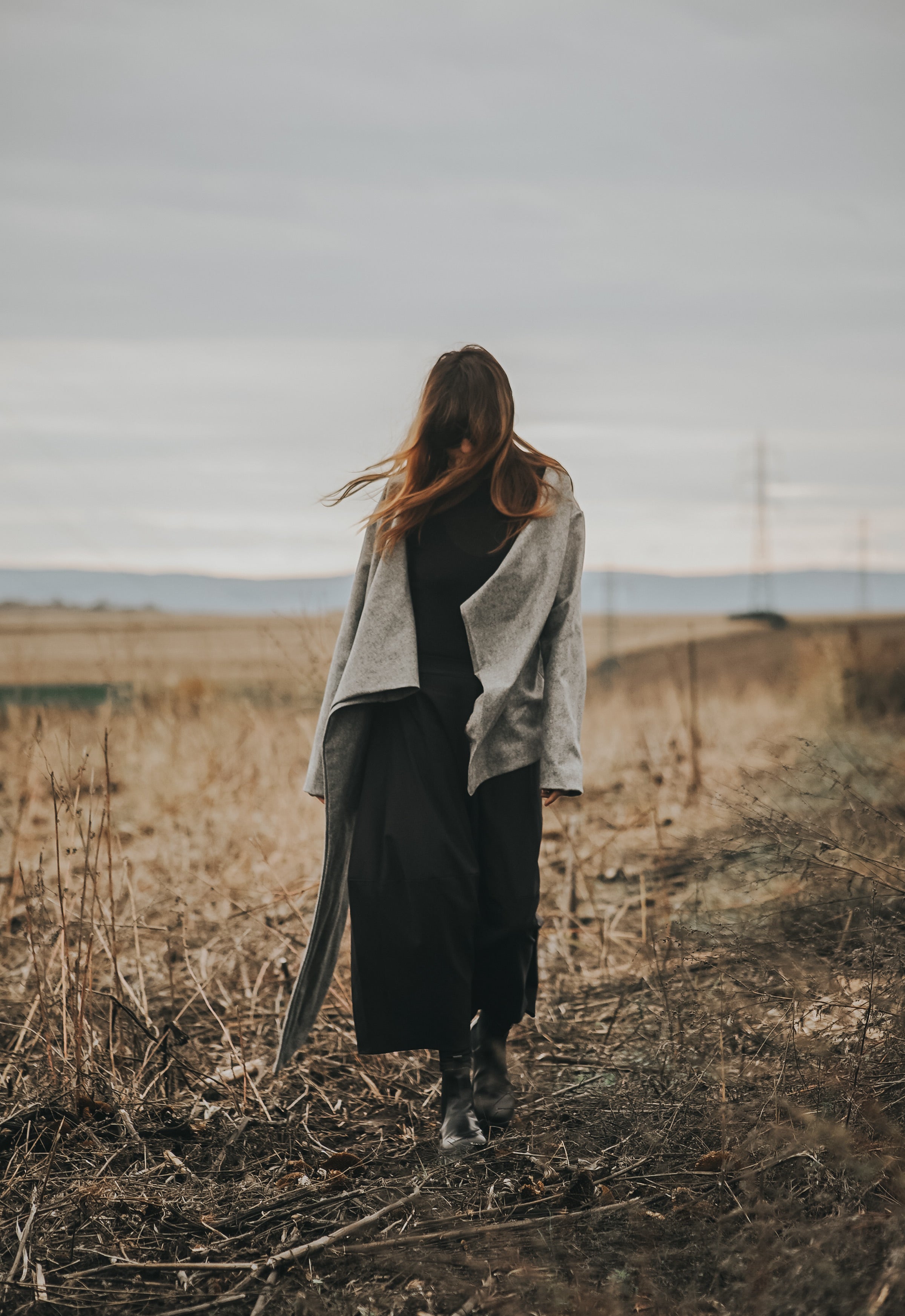 ECHO OF WOOL SCARF JACKET