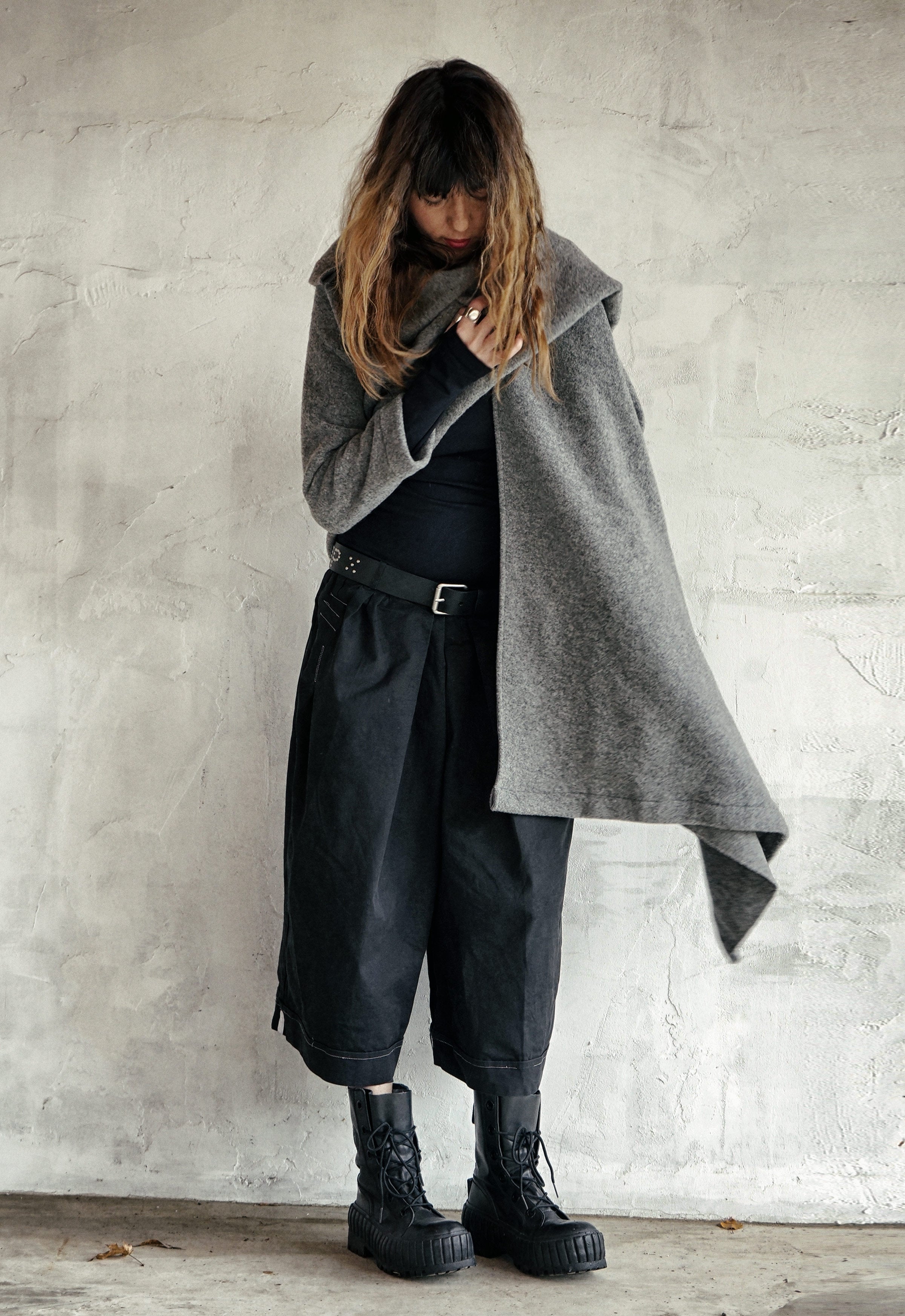 SHŌUN — 100% Boiled Wool Sculptural Wrap