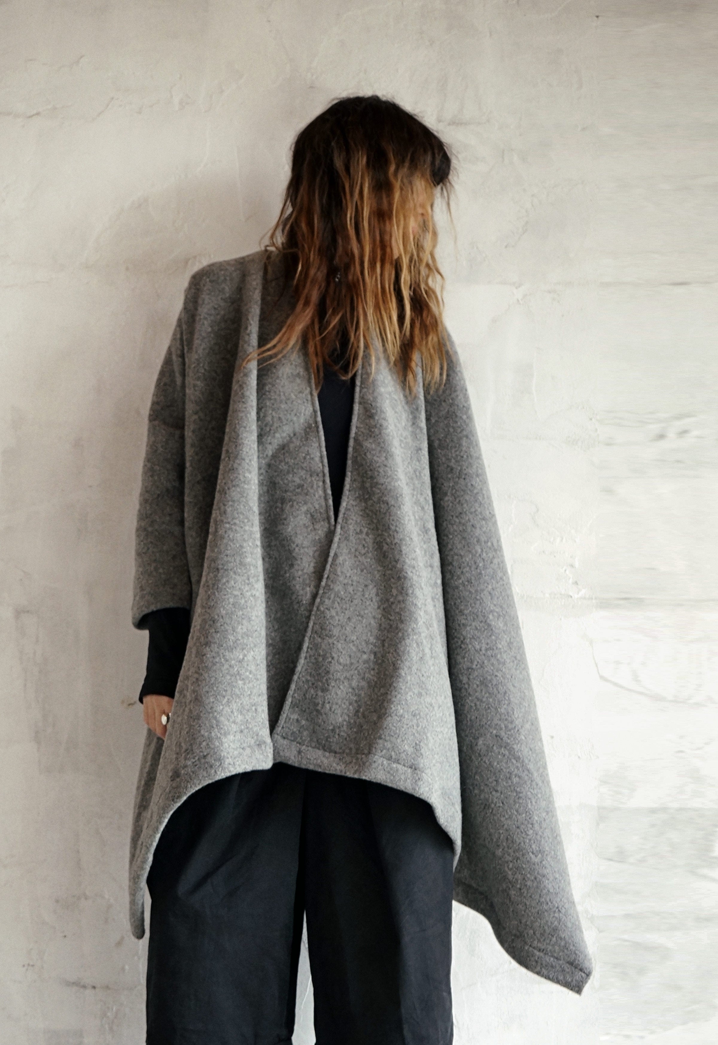 SHŌUN — 100% Boiled Wool Sculptural Wrap