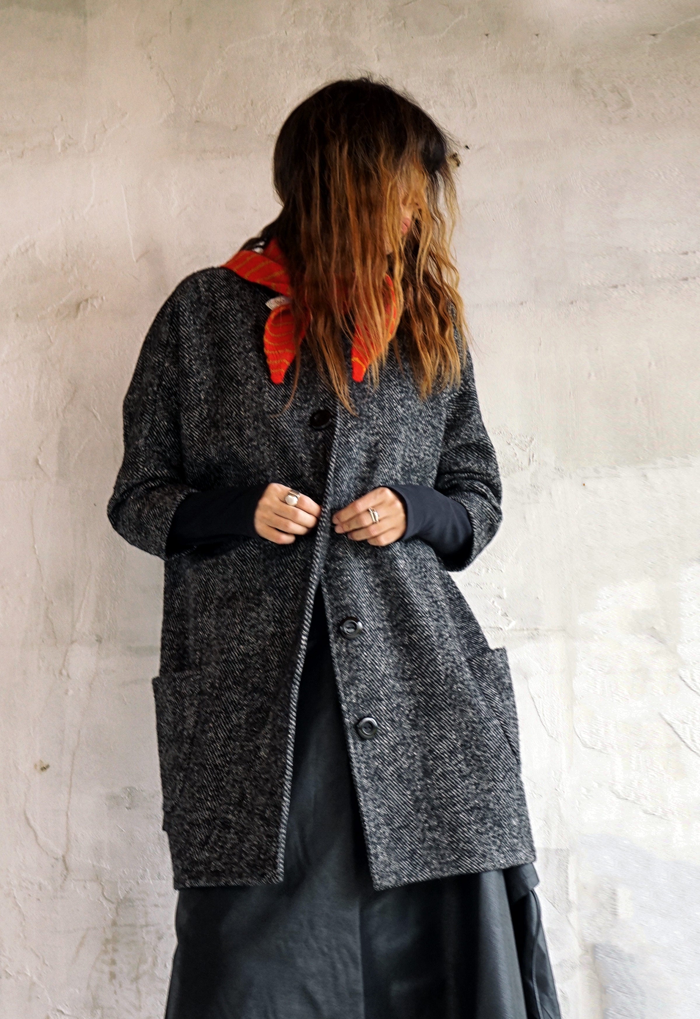 HERRINGBONE COAT