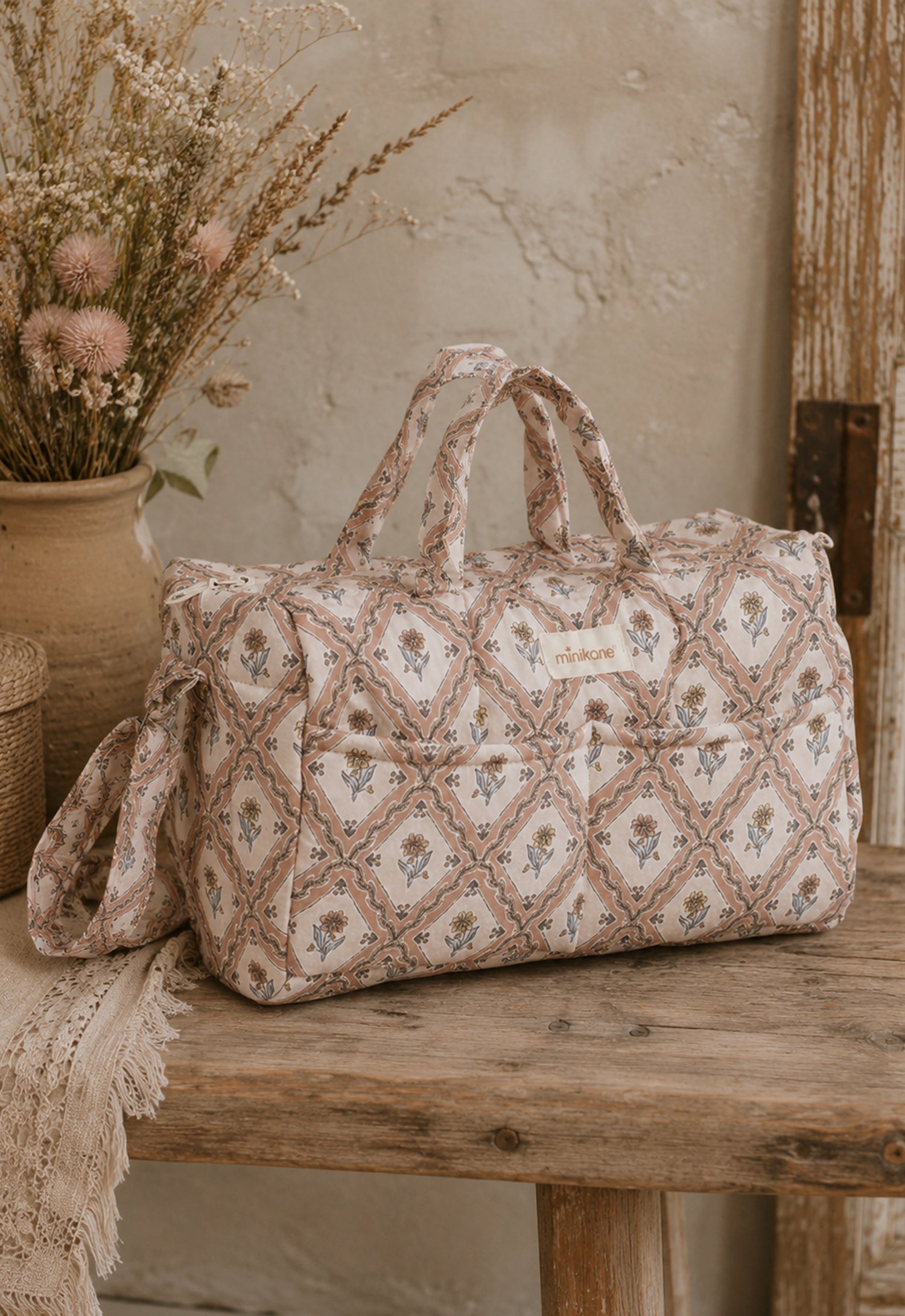 Alma cotton gauze doll diaper bag