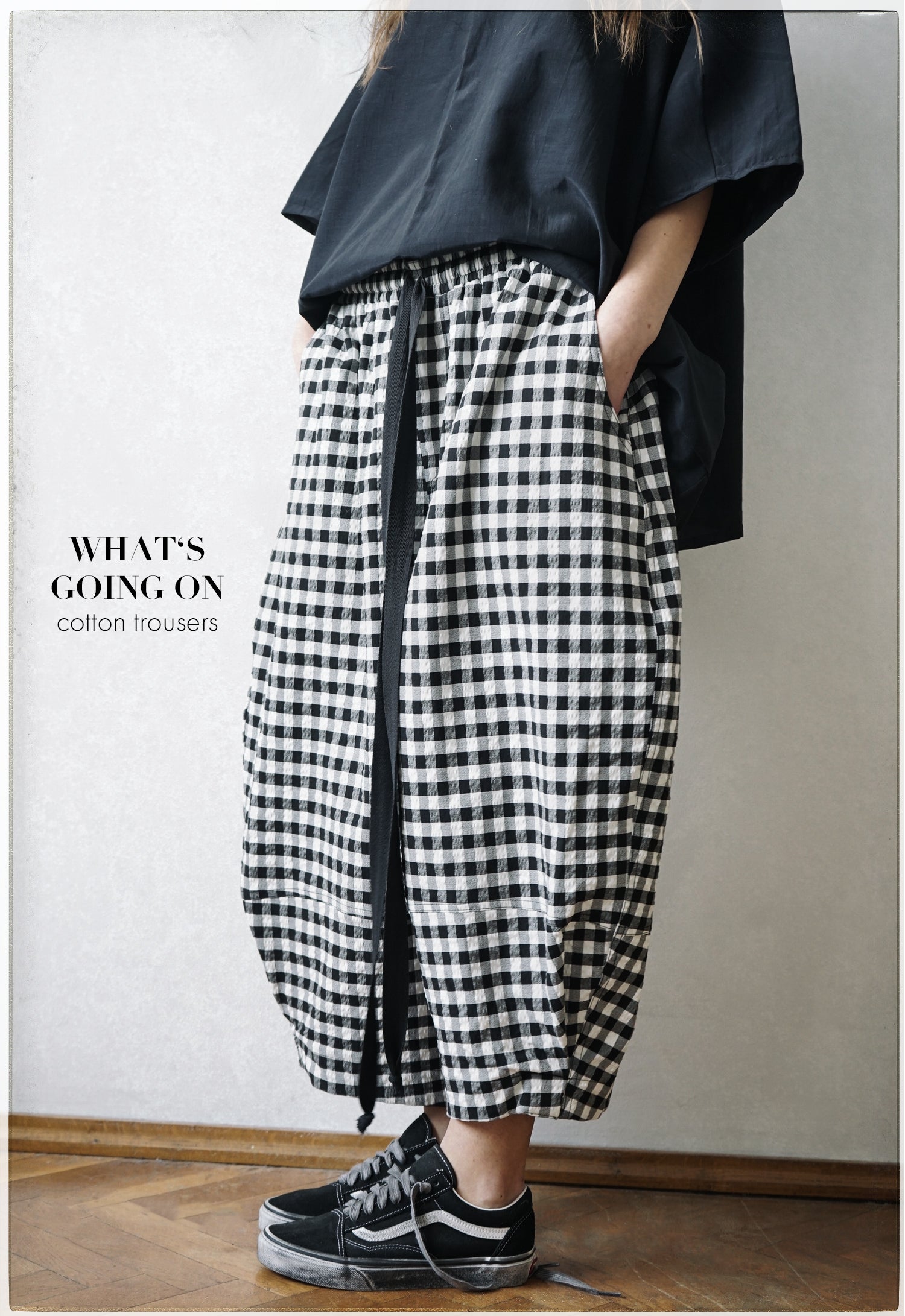 WHAT'S GOING ON COTTON TROUSERS