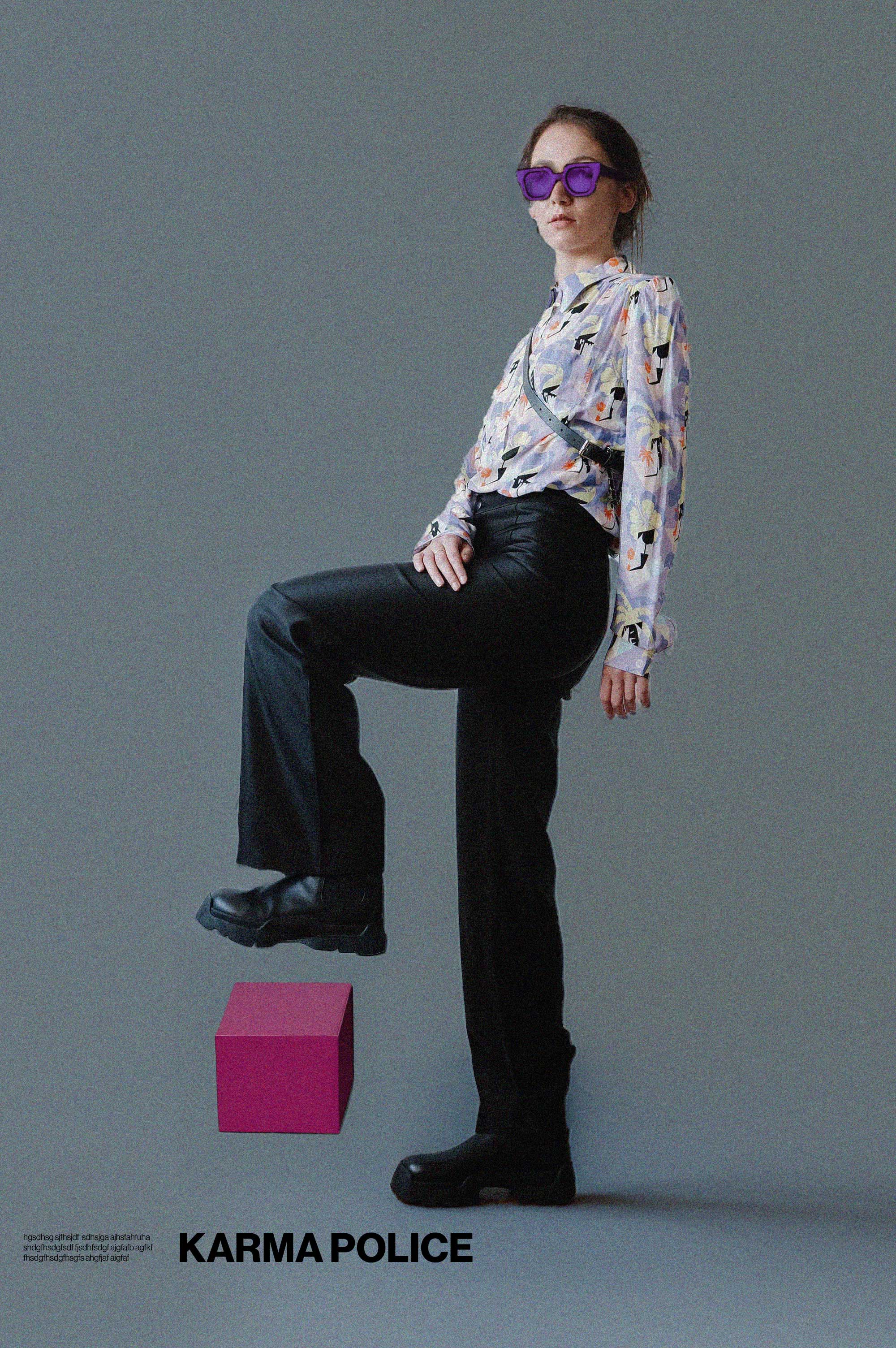 BLUR VISCOSE SHIRT