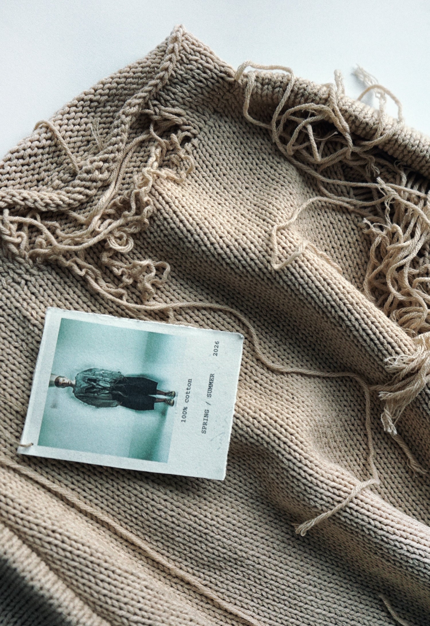 A beautiful mess hand knitted top