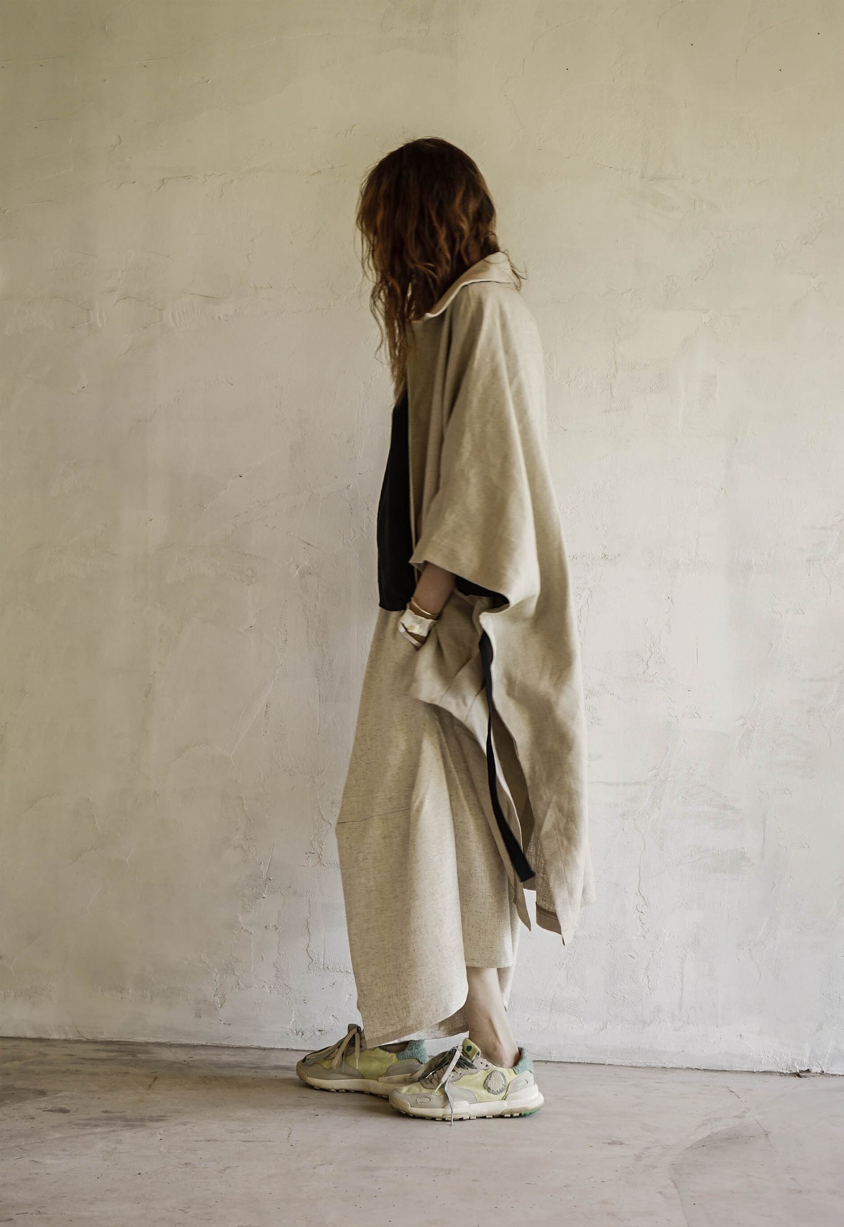 DUST LIGHT LINEN TRENCH