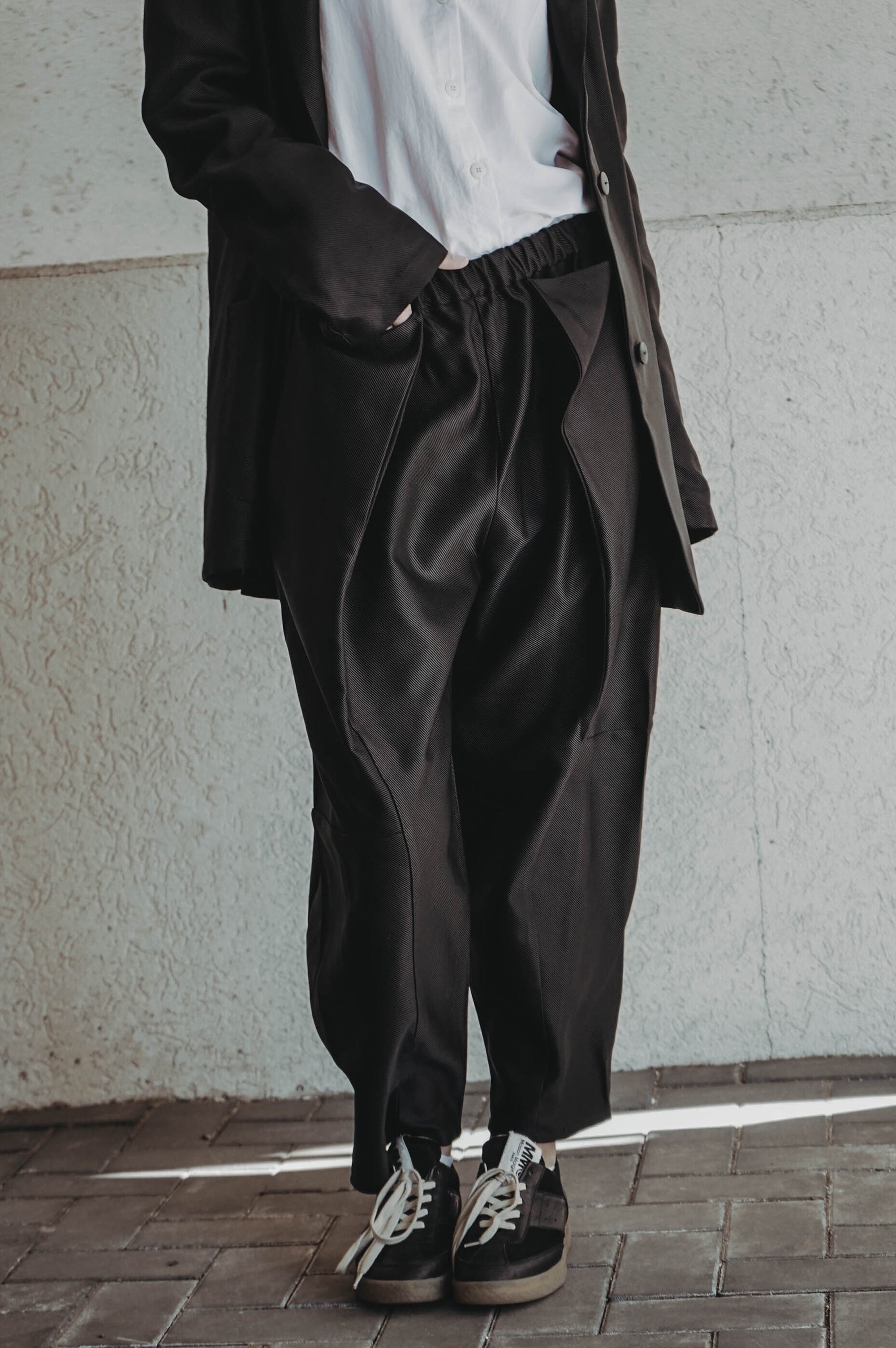 Fragments Pleated Trousers
