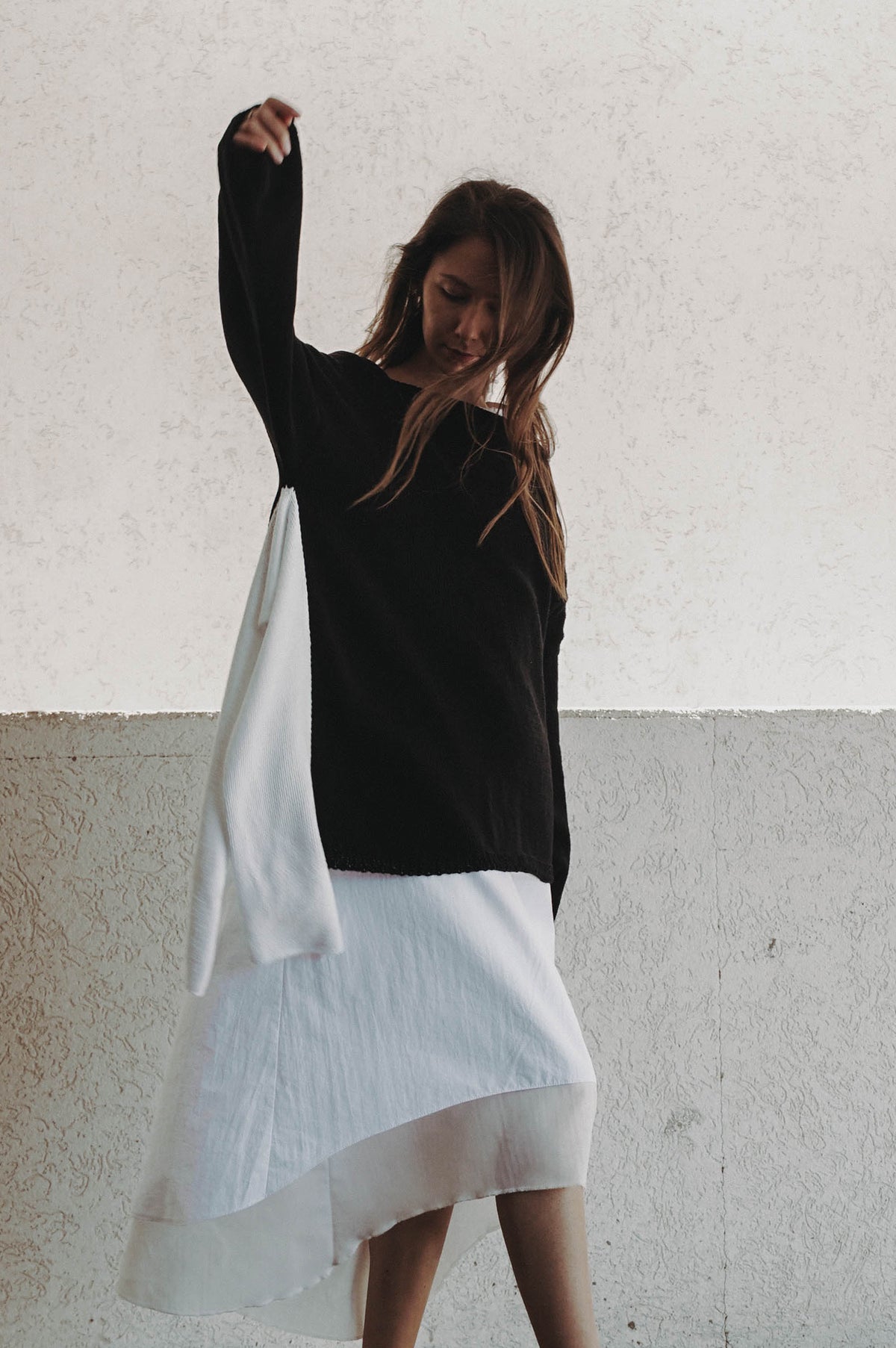 IN Side hand knitted cotton top