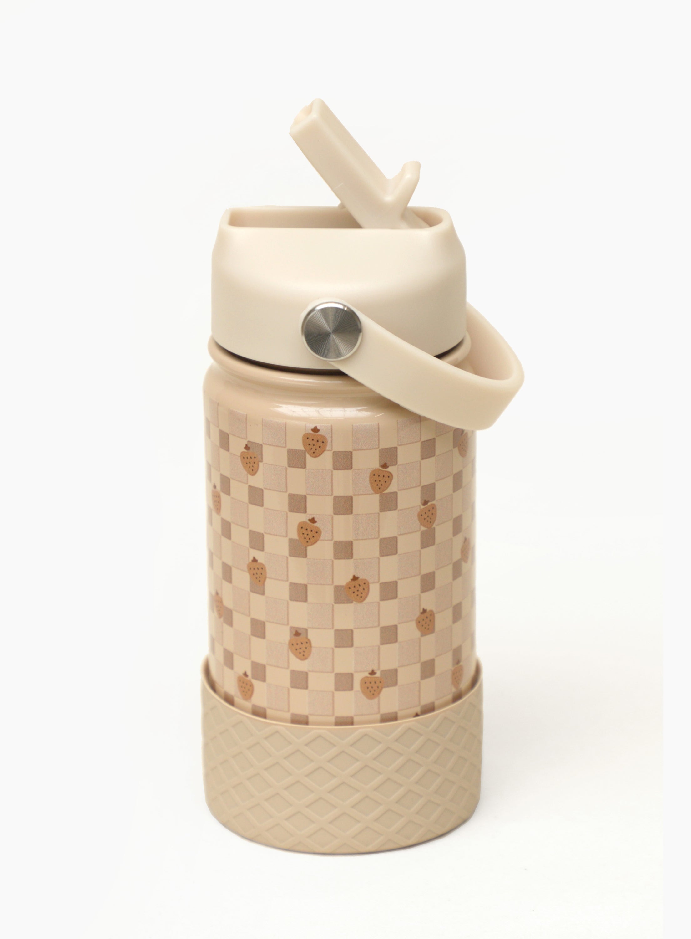 Water Bottle - Stainless steel - Cute Strawberries