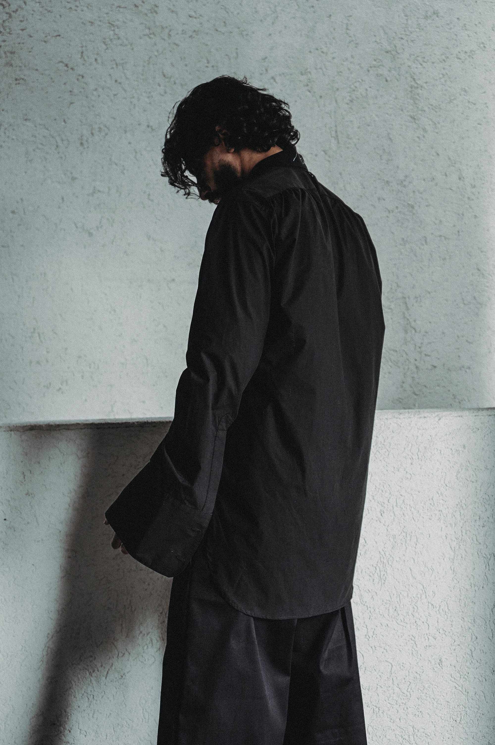 Oversized long-sleeve shirt