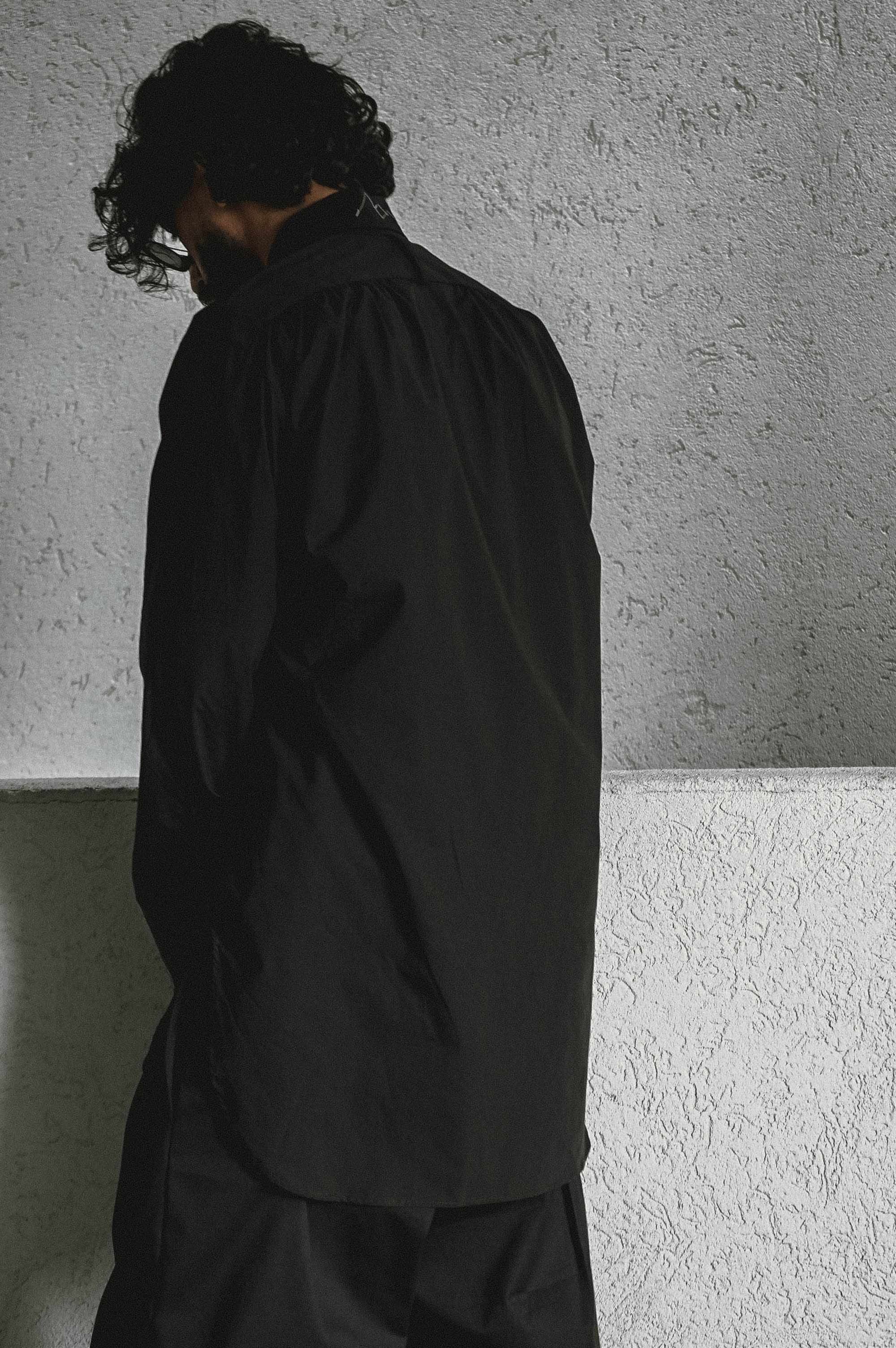 Oversized long-sleeve shirt