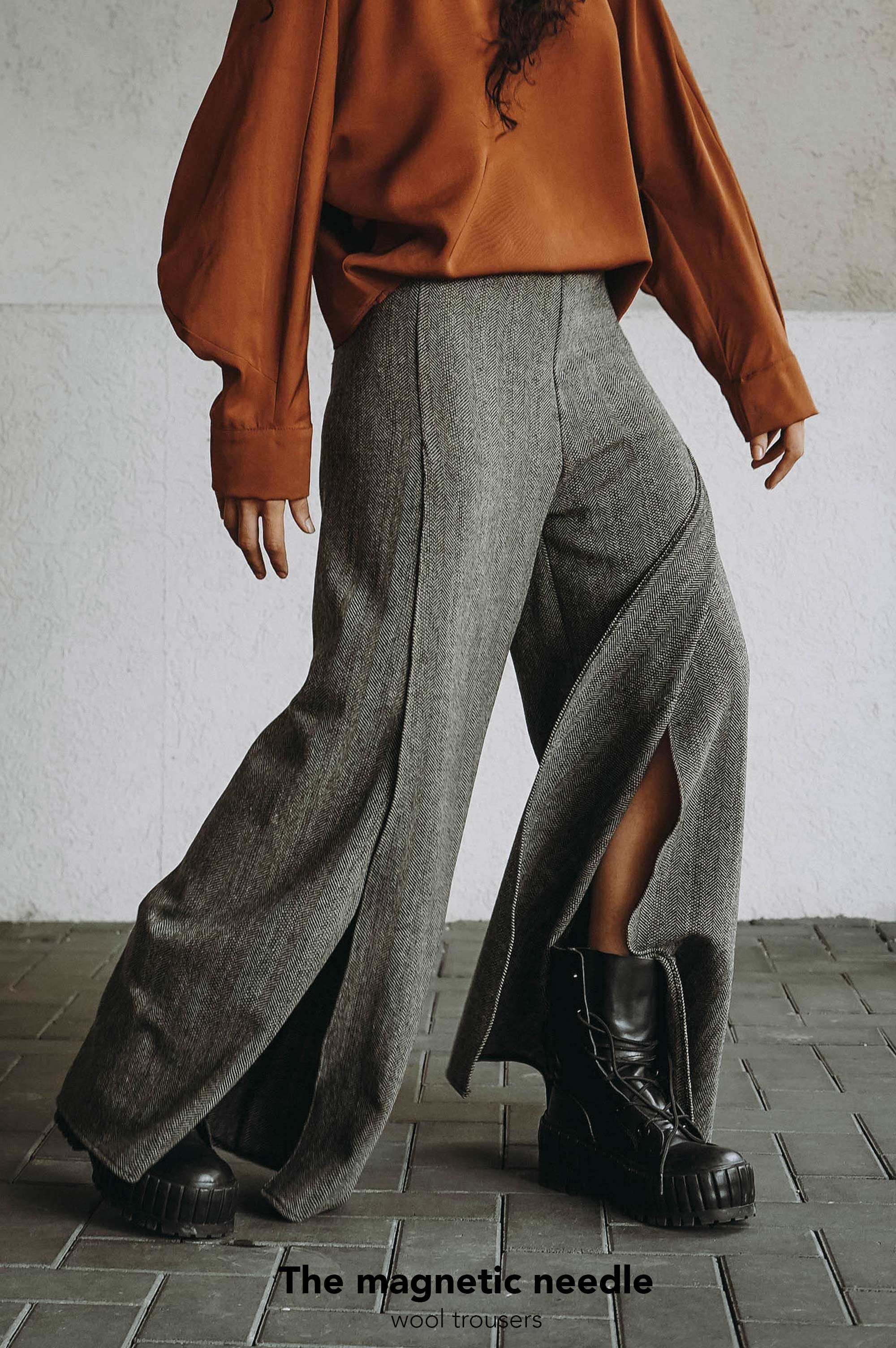 The Magnetic Needle Wool Trousers